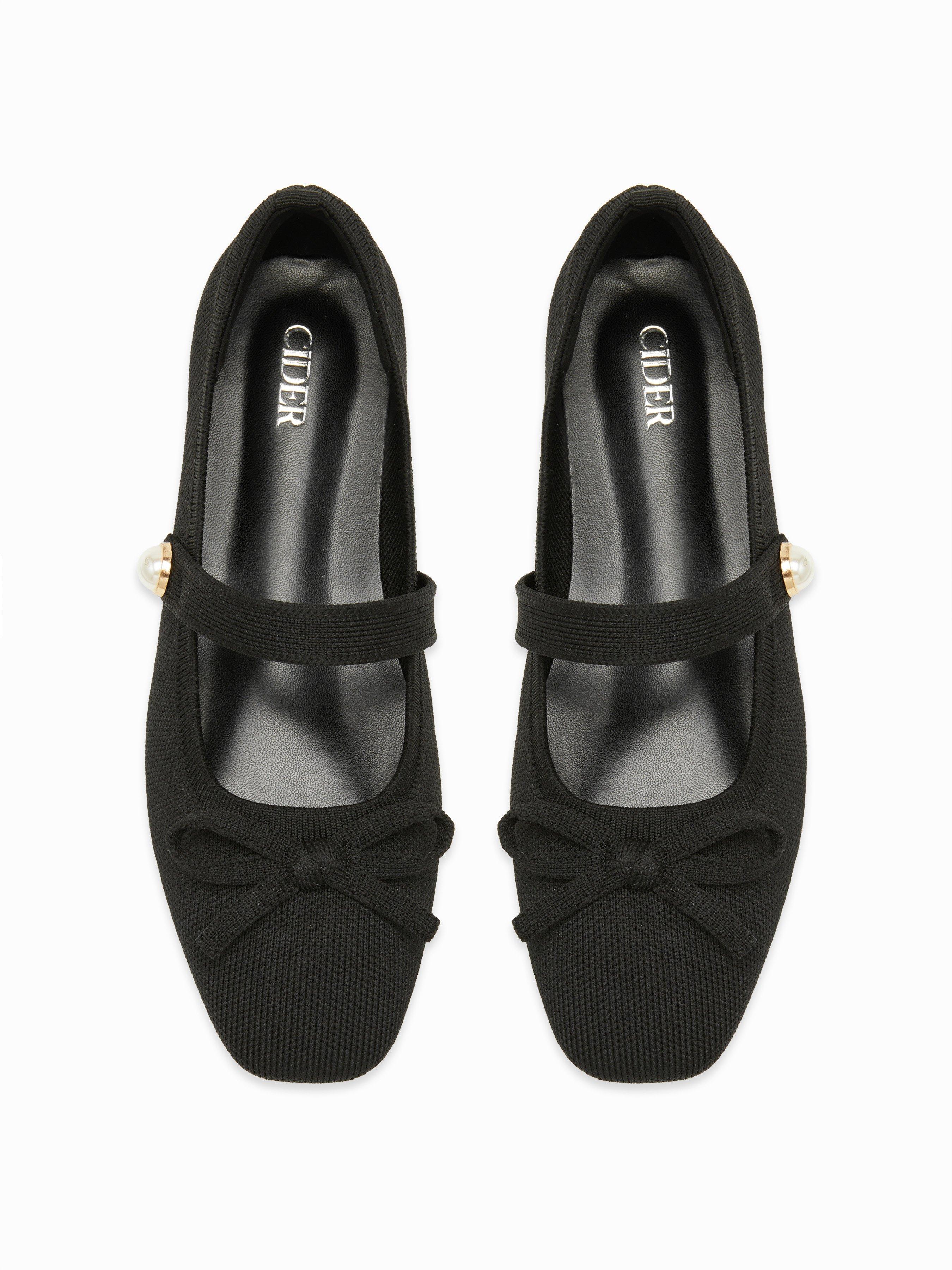 BOWKNOT DECOR MARY JANE FLATS by CIDER