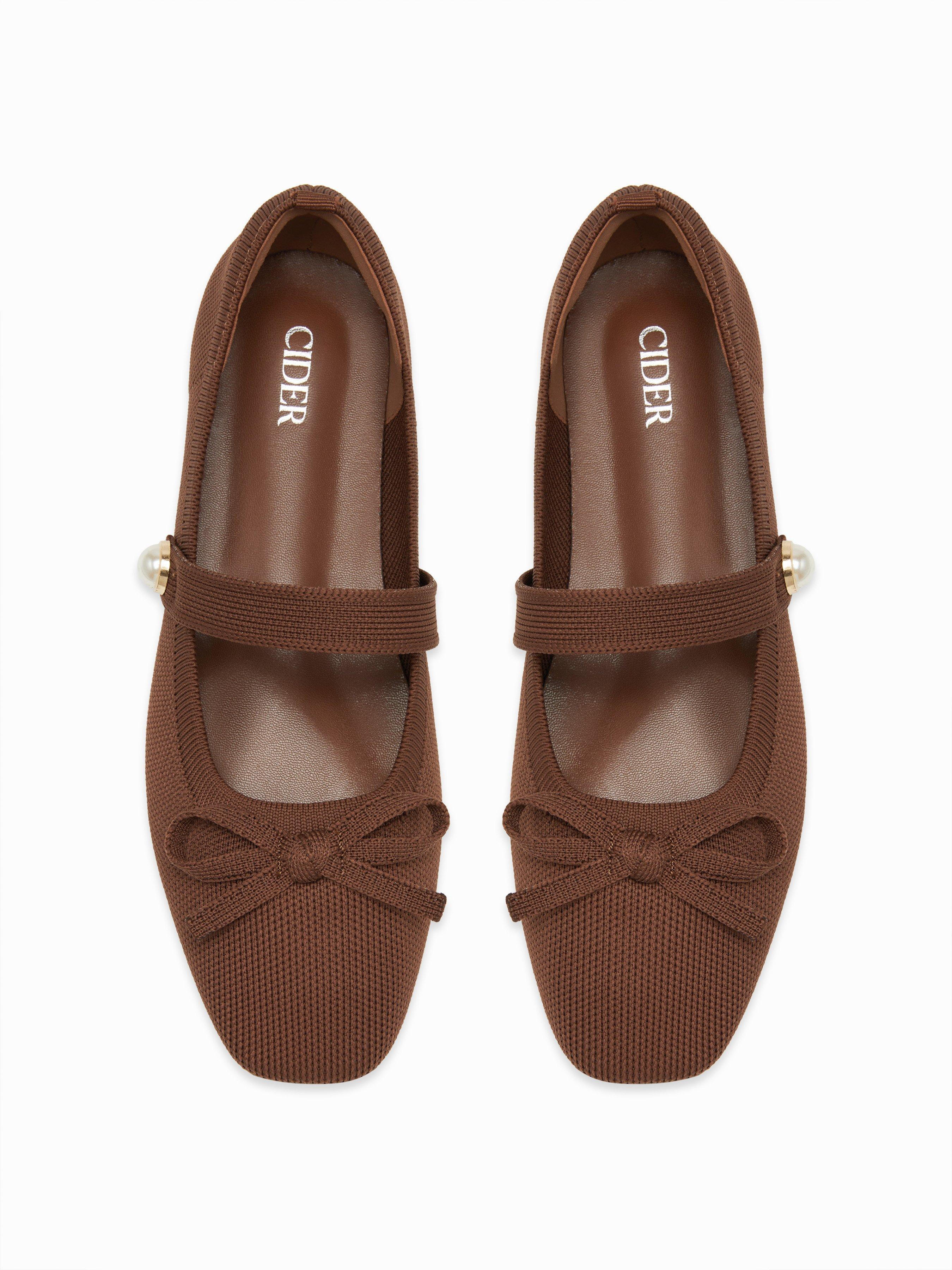 BOWKNOT DECOR MARY JANE FLATS by CIDER