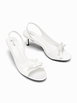BOWKNOT DECOR SLINGBACK SANDALS by CIDER BOWKNOT DECOR SLINGBACK SANDALS by CIDER