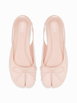 BOWKNOT DECOR SPLIT TOE SLINGBACK FLATS by CIDER BOWKNOT DECOR SPLIT TOE SLINGBACK FLATS by CIDER