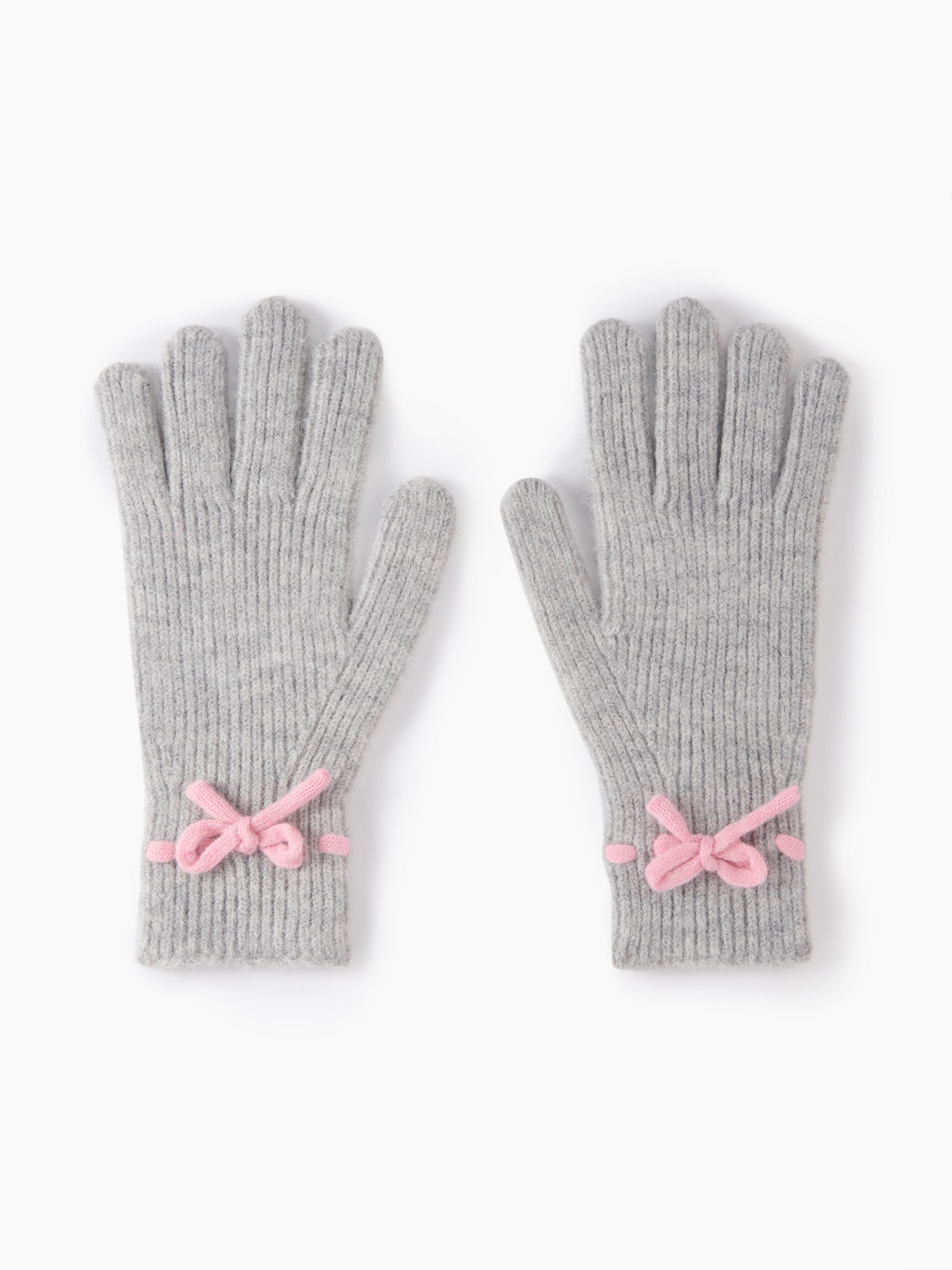BOWKNOT KNITTED GLOVES by CIDER