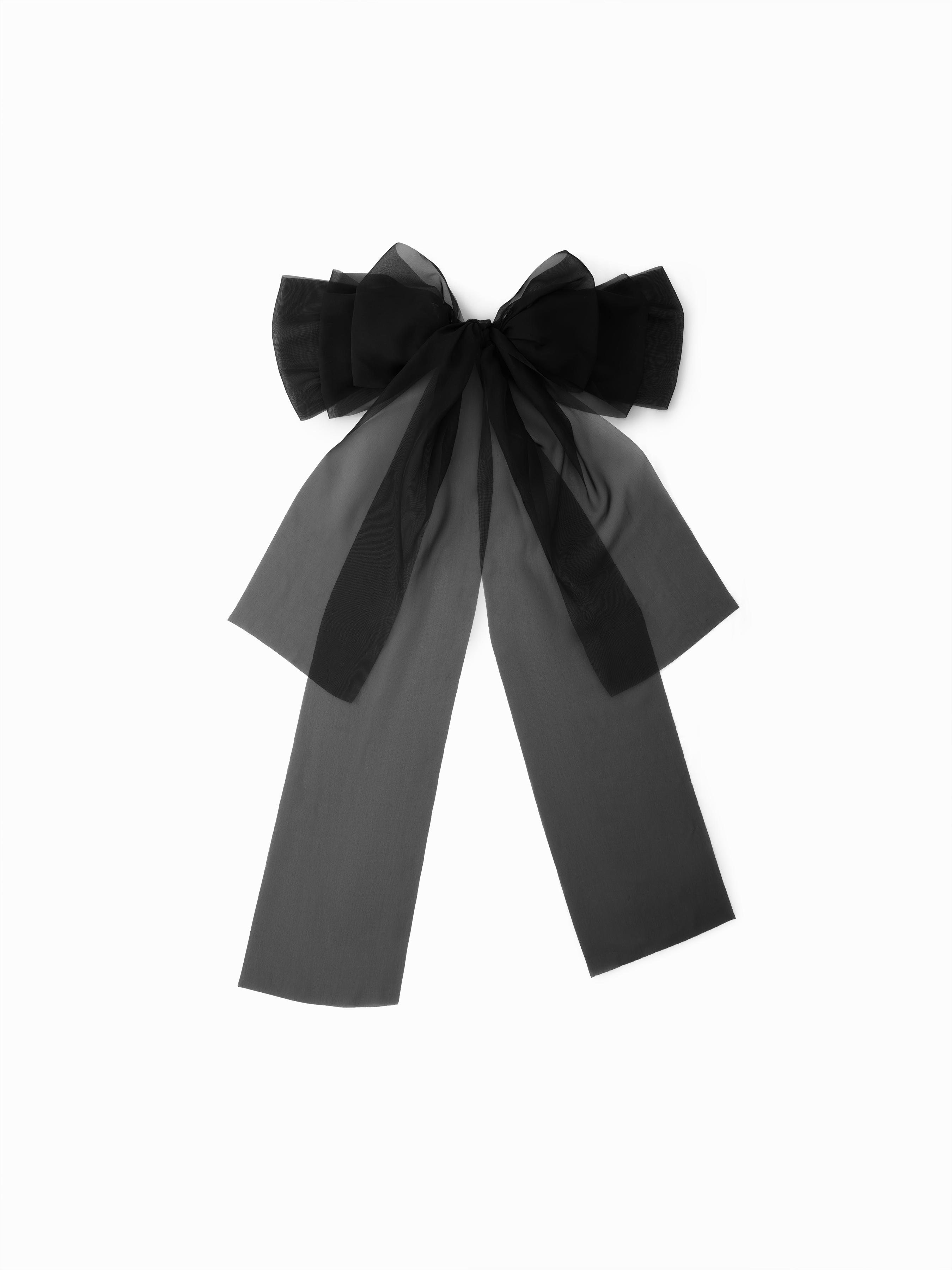 BOWKNOT MESH HAIR CLIP by CIDER