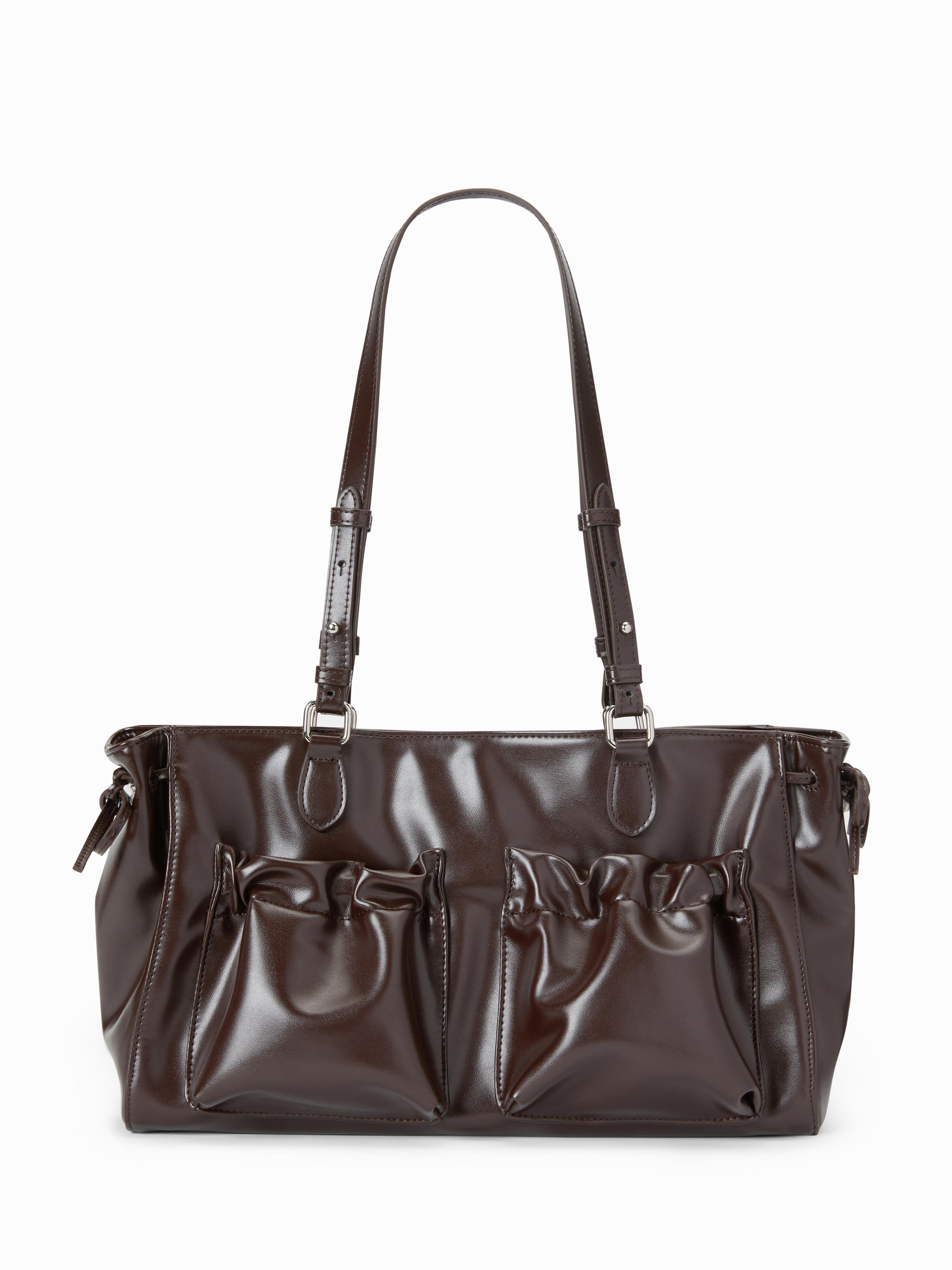BOWKNOT PLEATED SHOULDER BAG by CIDER