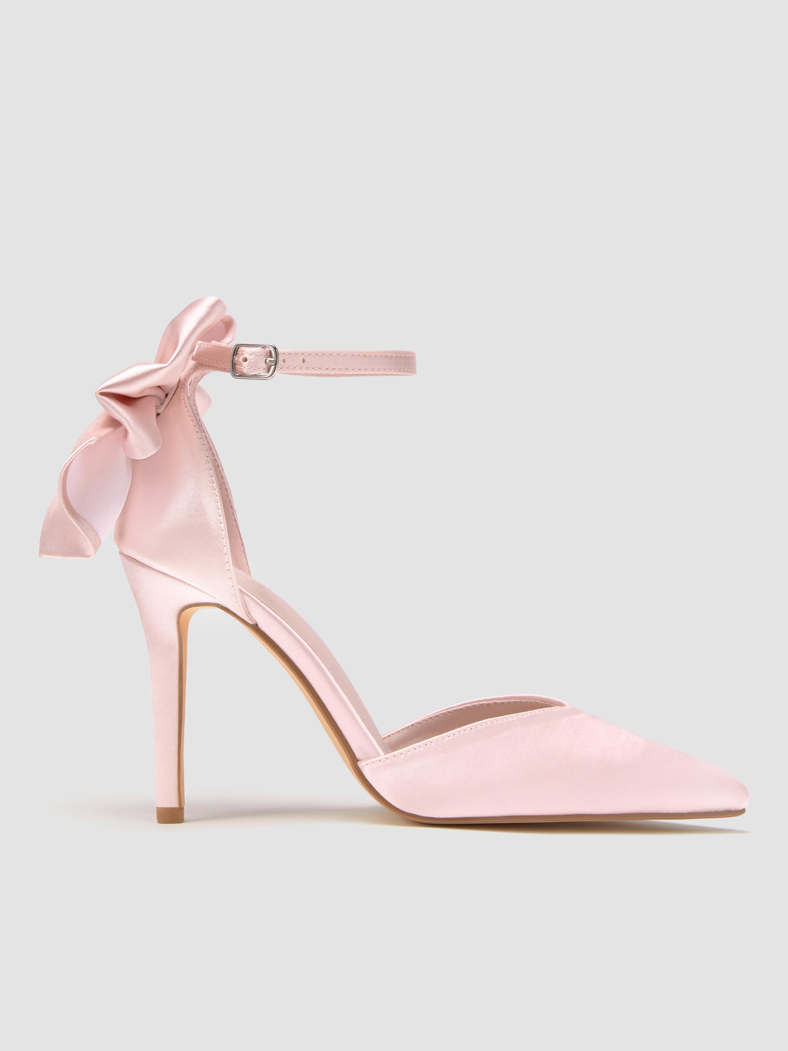 BOWKNOT SATIN HEELS by CIDER
