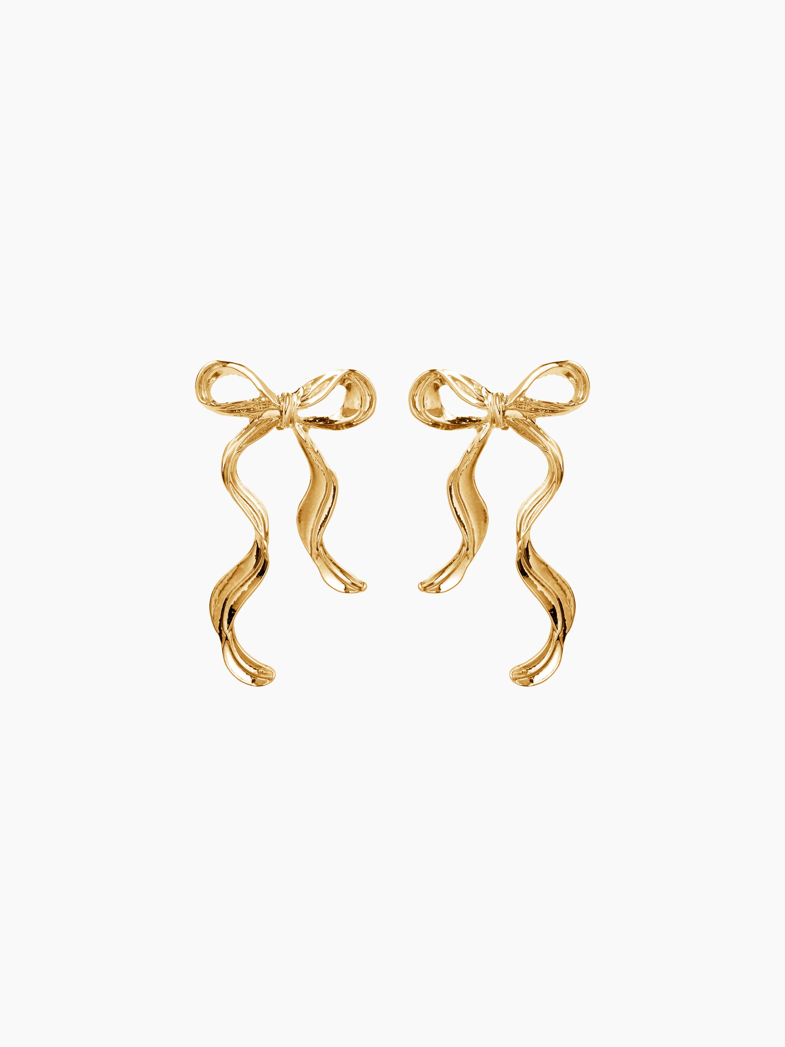 BOWKNOT STUD EARRINGS by CIDER
