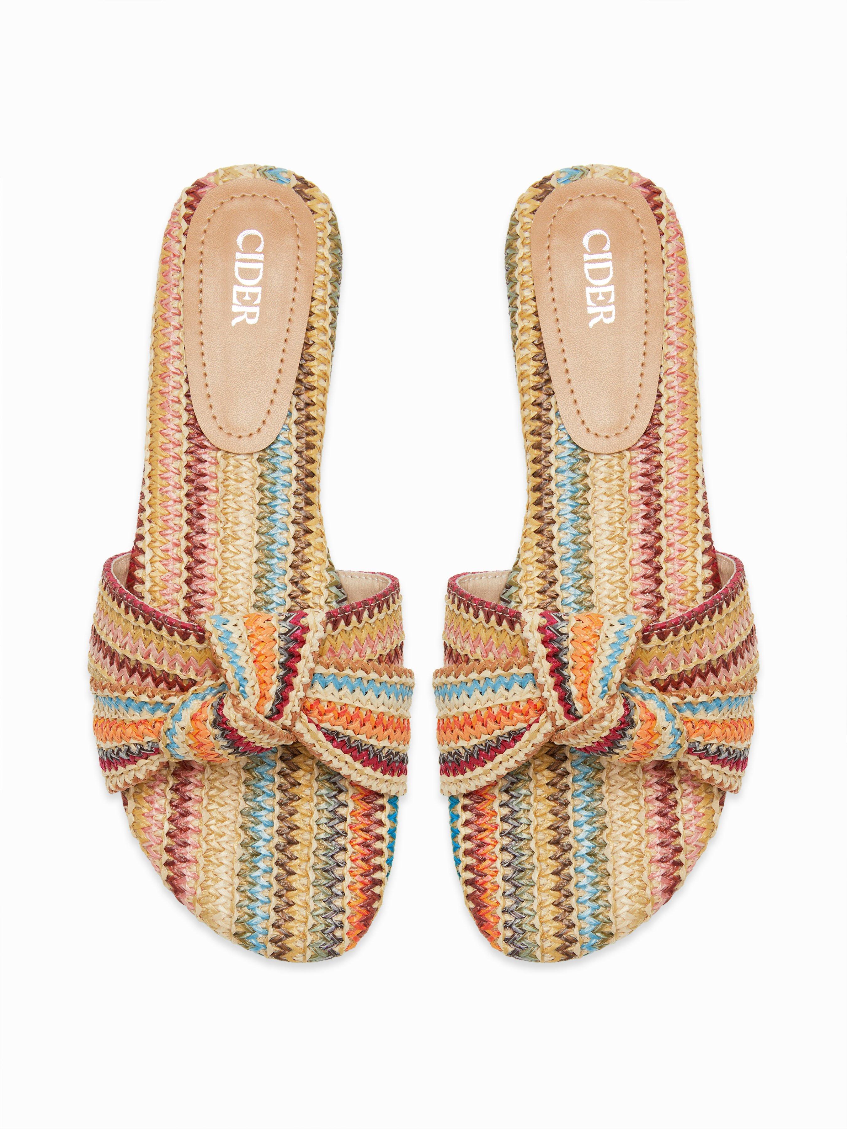 BOWKNOT WOVEN SLIPPERS by CIDER