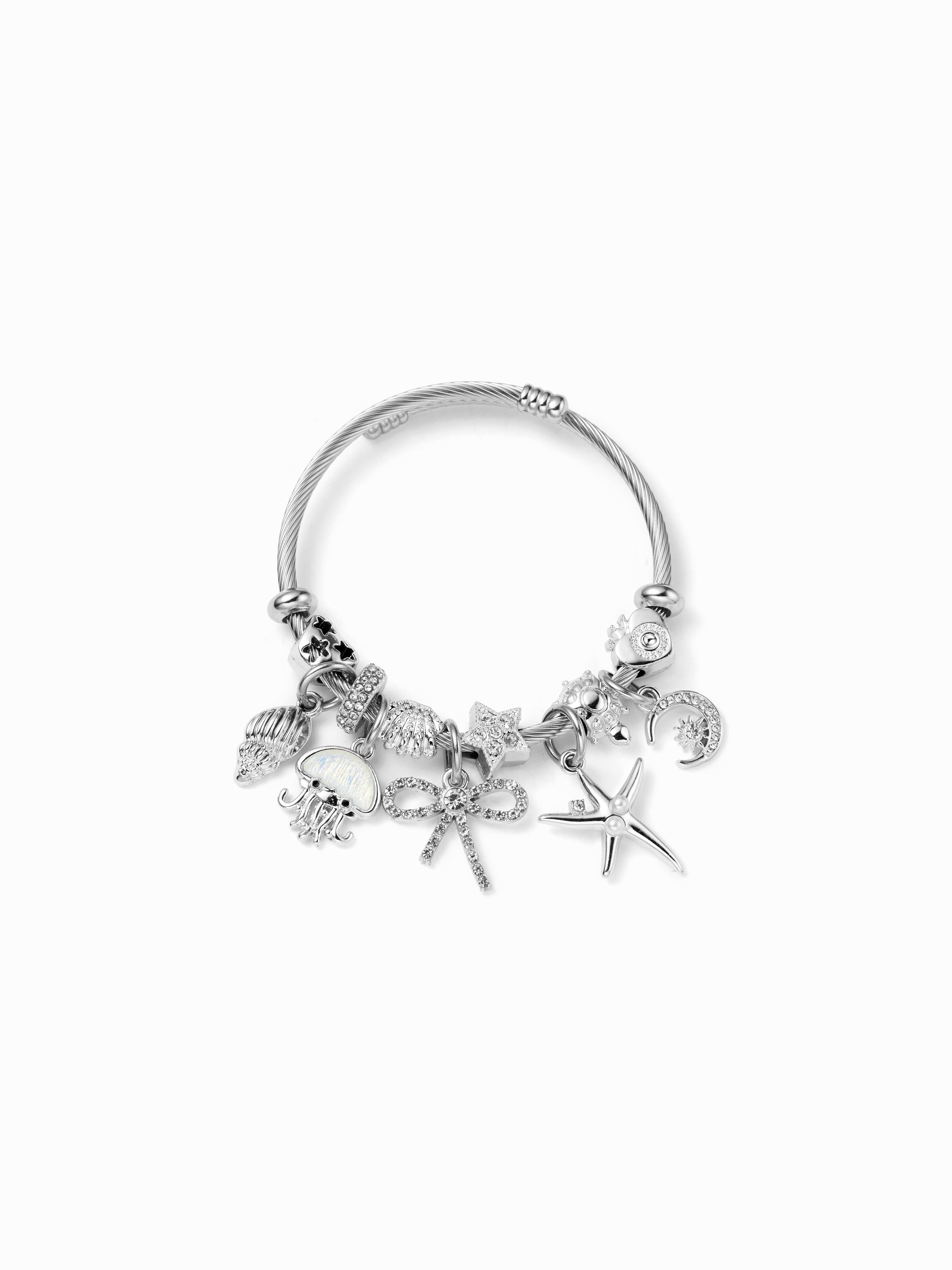 BOWKNOT & SHELL & STARFISH BRACELET by CIDER