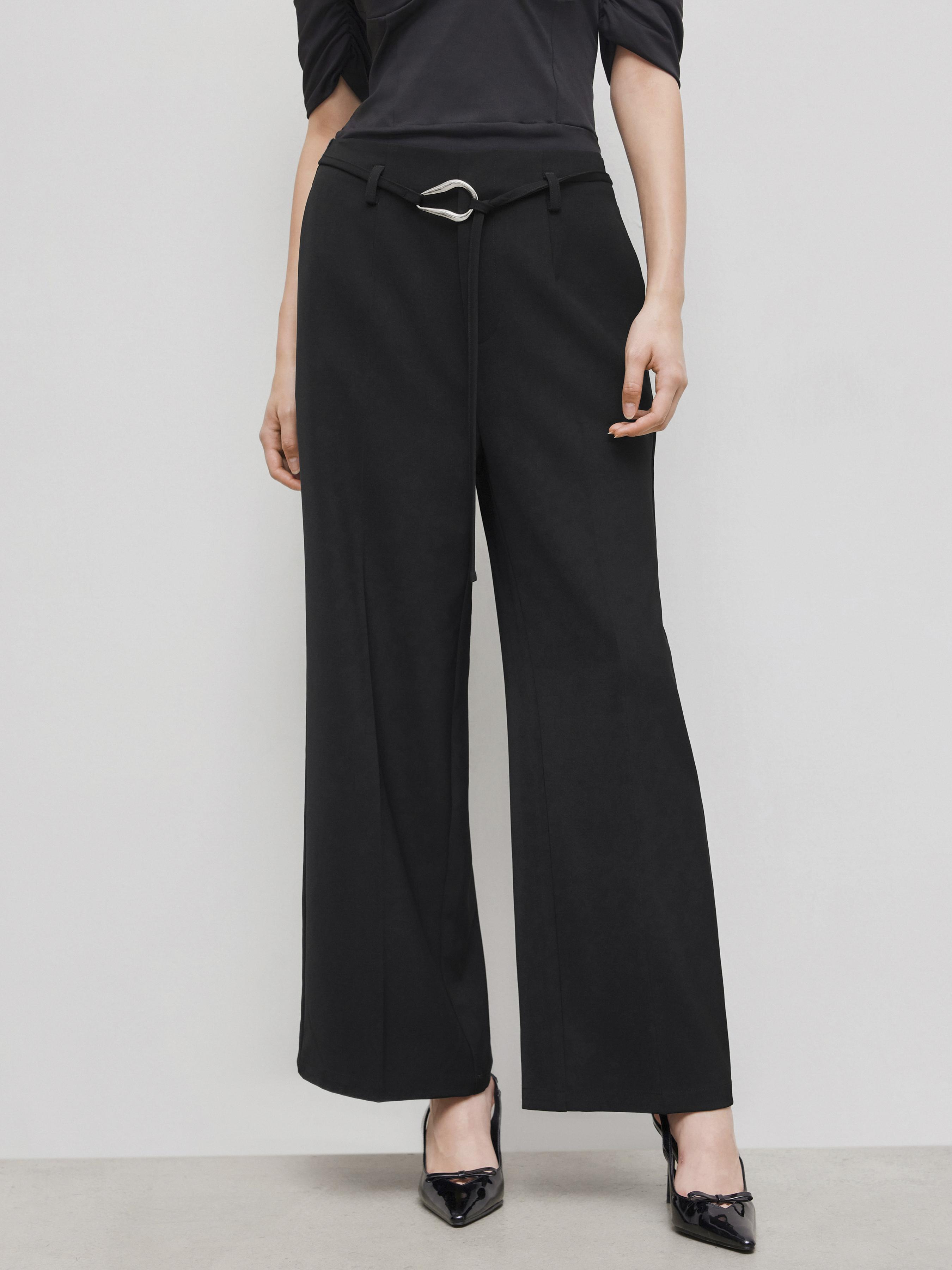 Belted Mid Rise Cropped Trouser by CIDER