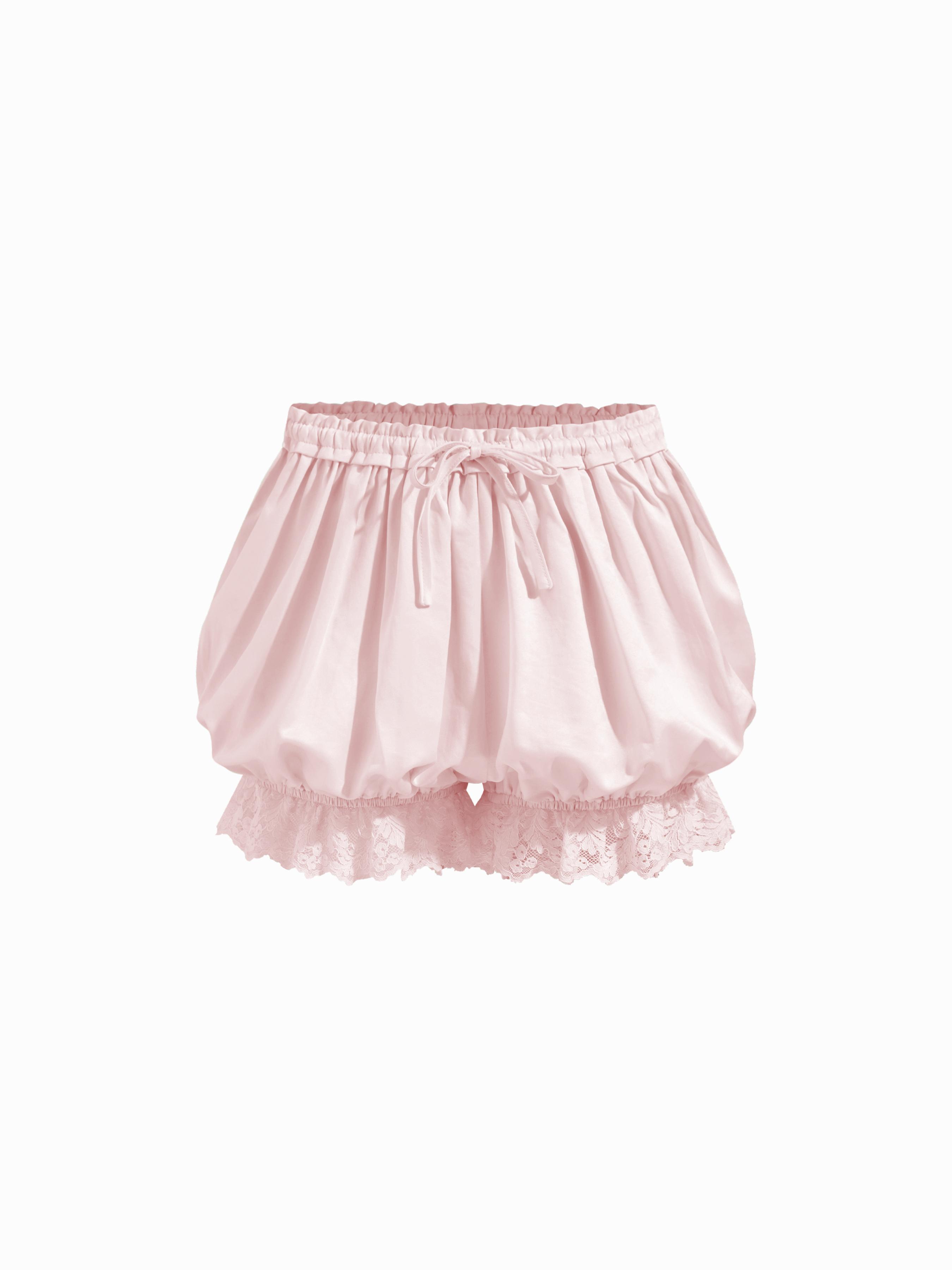 Bloomer-Shorts mit Spitzenrand und Blasenbund, Mittelhöhe by CIDER
