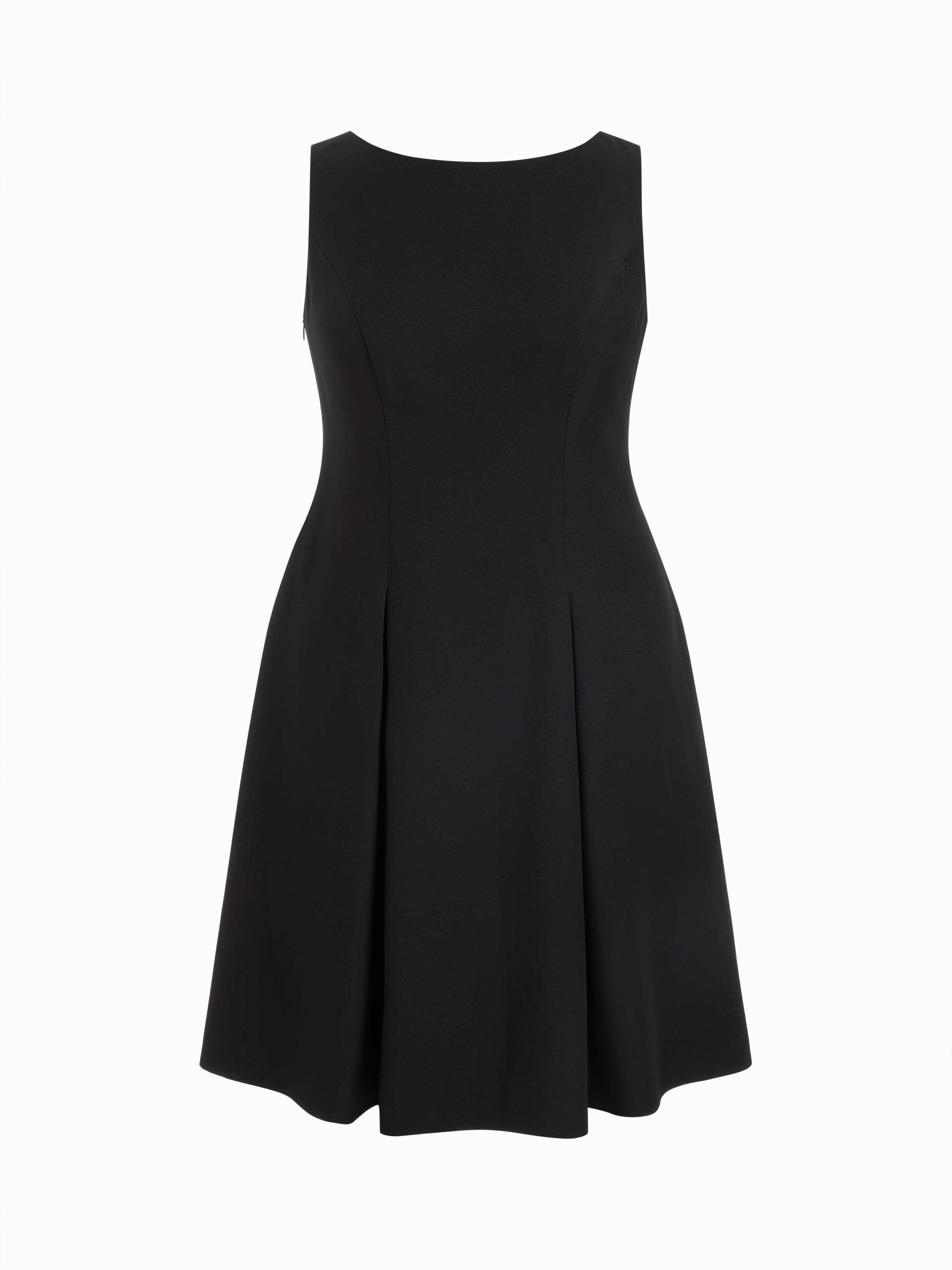 Boat Neck Pleated A-line Midi Cami Dress Curve & Plus by CIDER