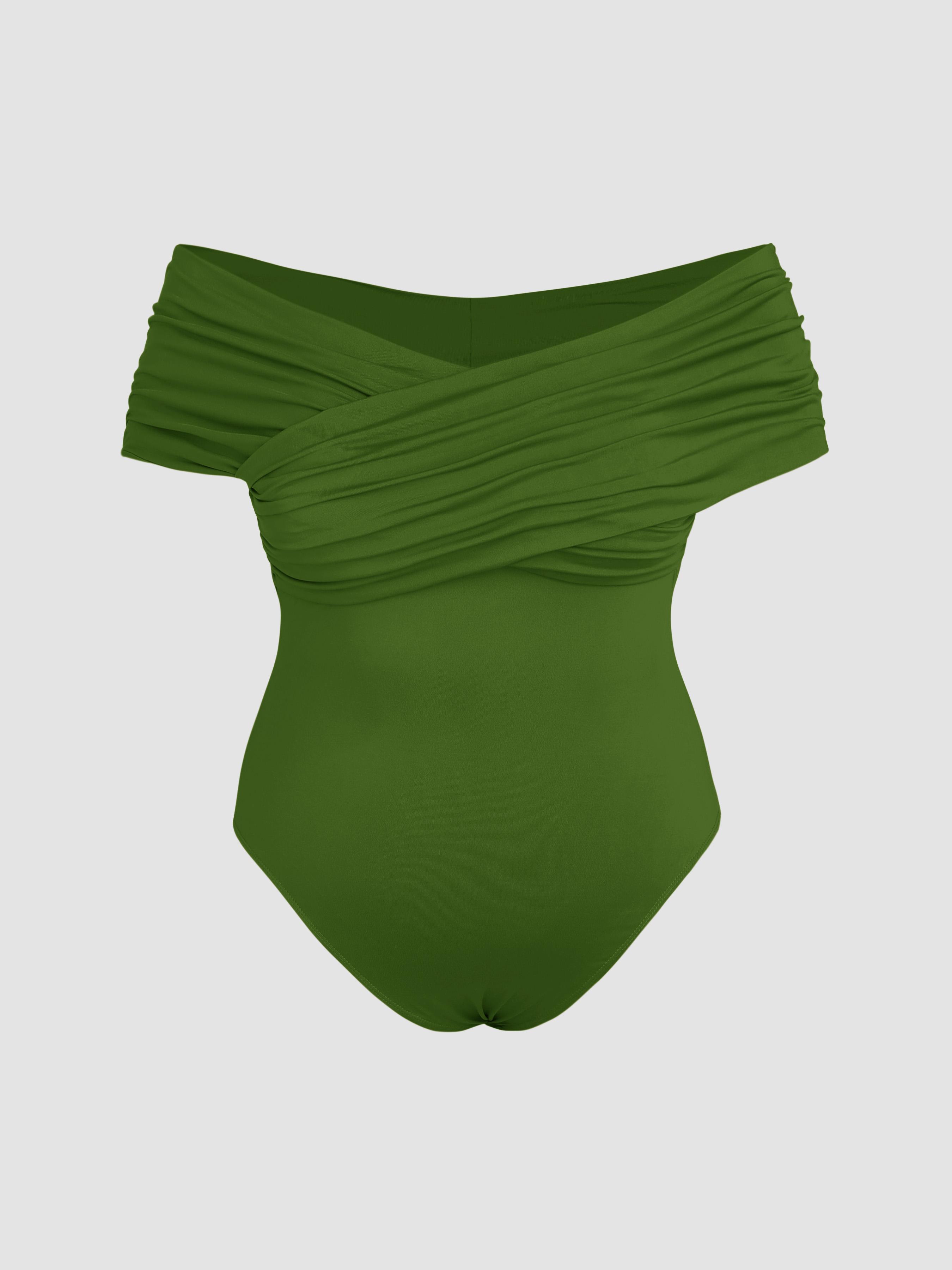 Body Sólido con Hombros Descubiertos Curvy by CIDER