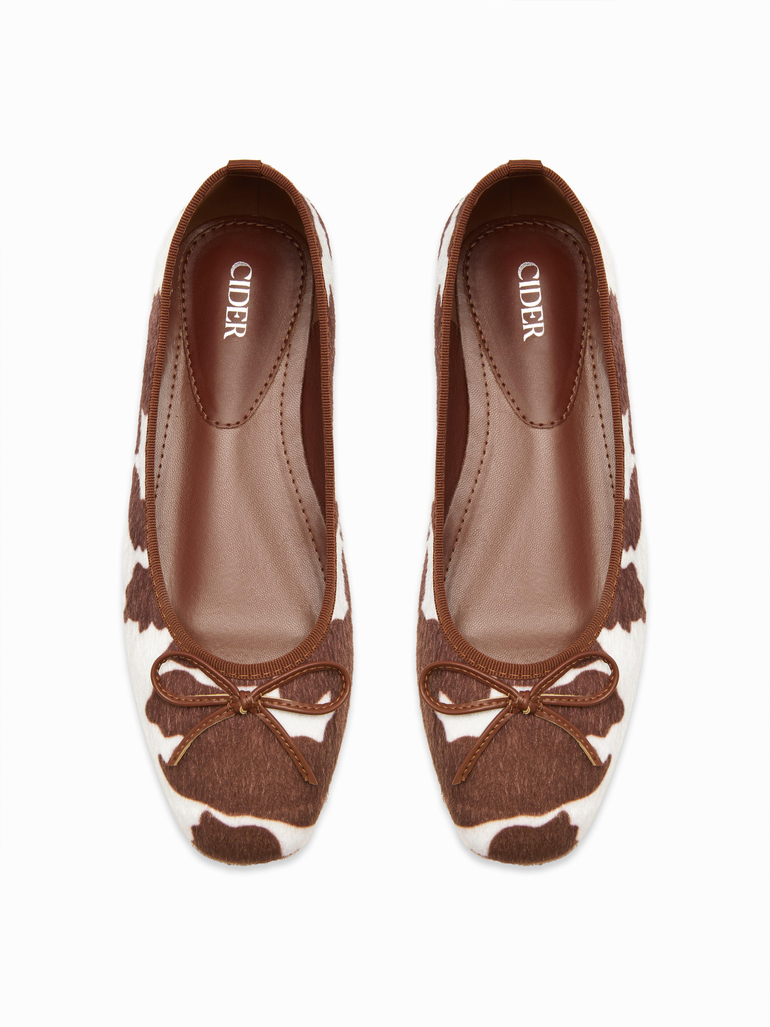 Bowknot Decor Square Toe Ballet Mary Jane Flats by CIDER