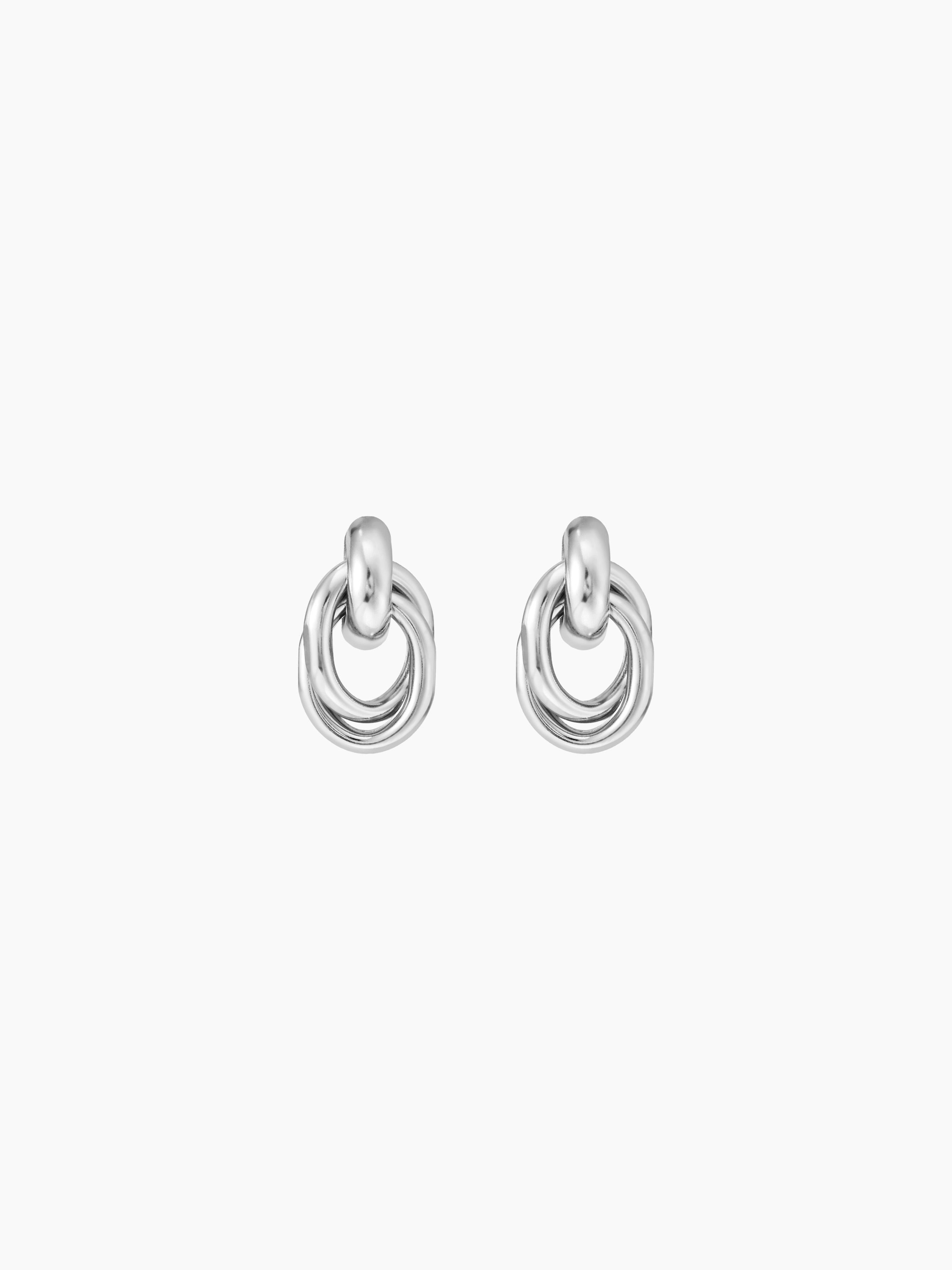 CHAIN LINK HOOP EARRINGS by CIDER