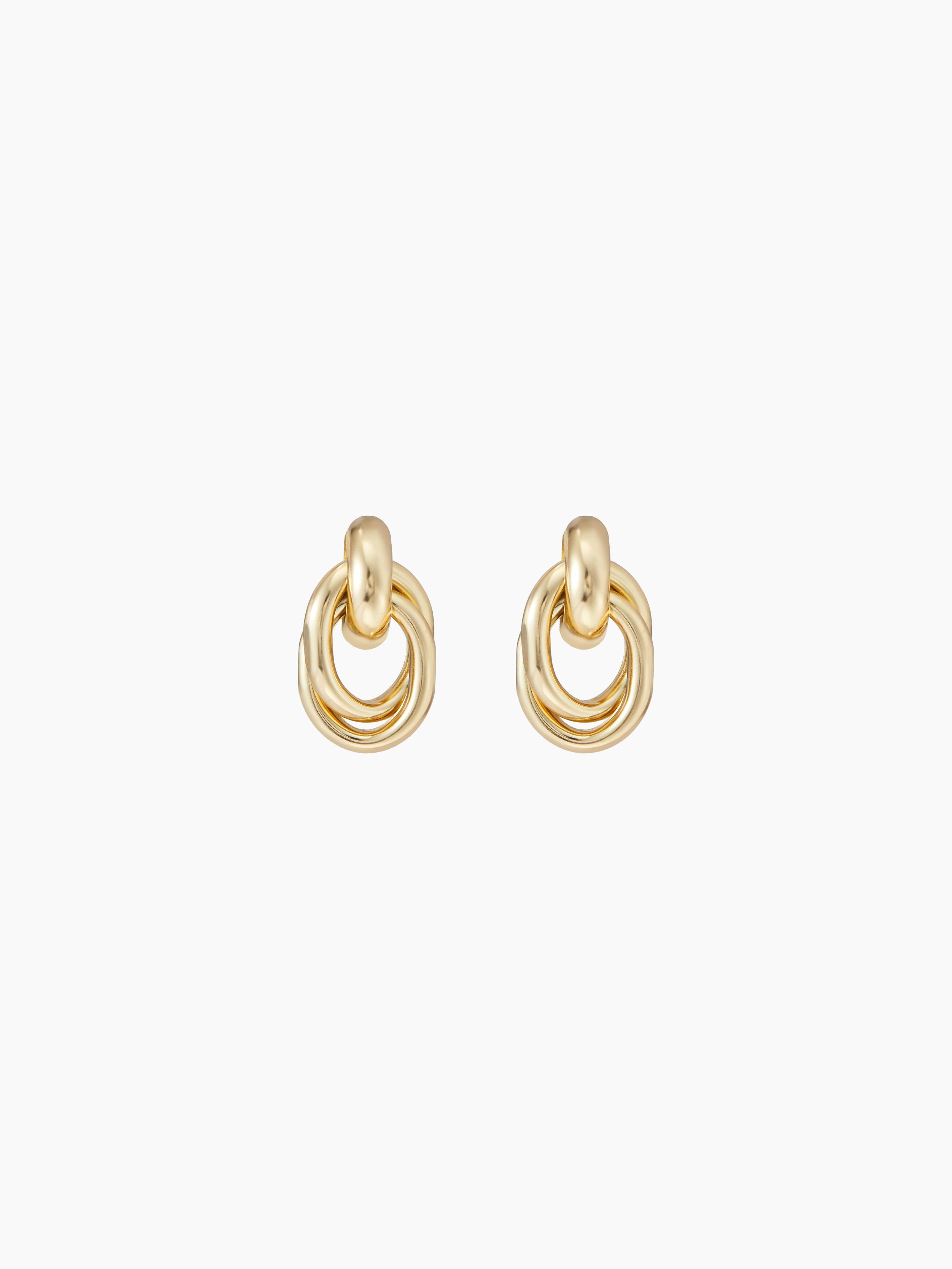 CHAIN LINK HOOP EARRINGS by CIDER