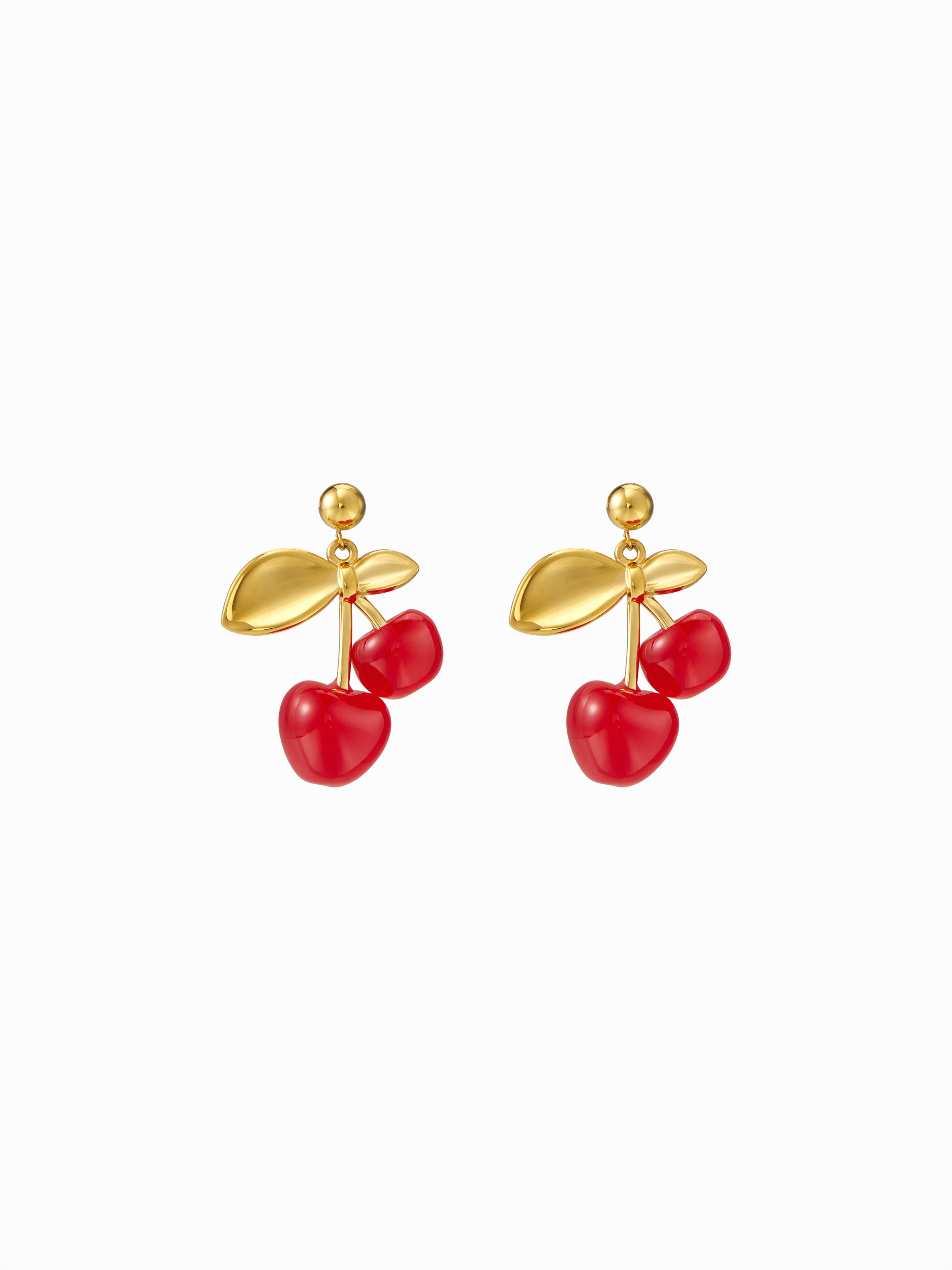 CHERRY DROP EARRINGS by CIDER