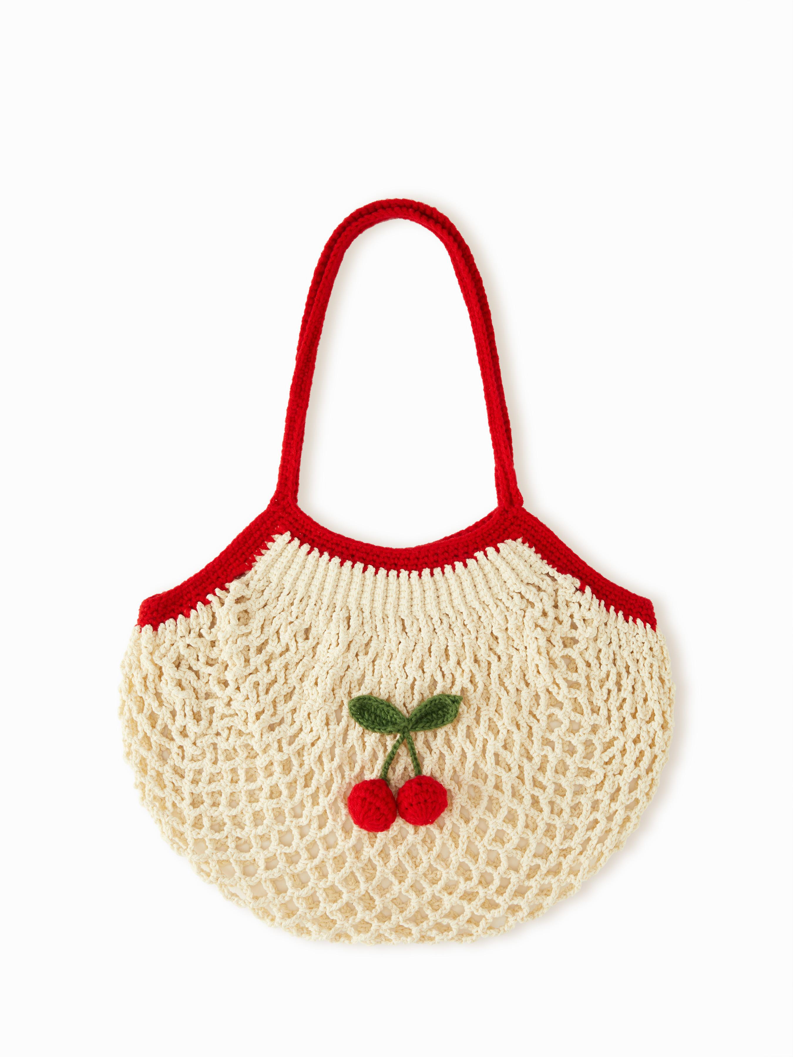 CHERRY KNITTED SHOULDER BAG by CIDER