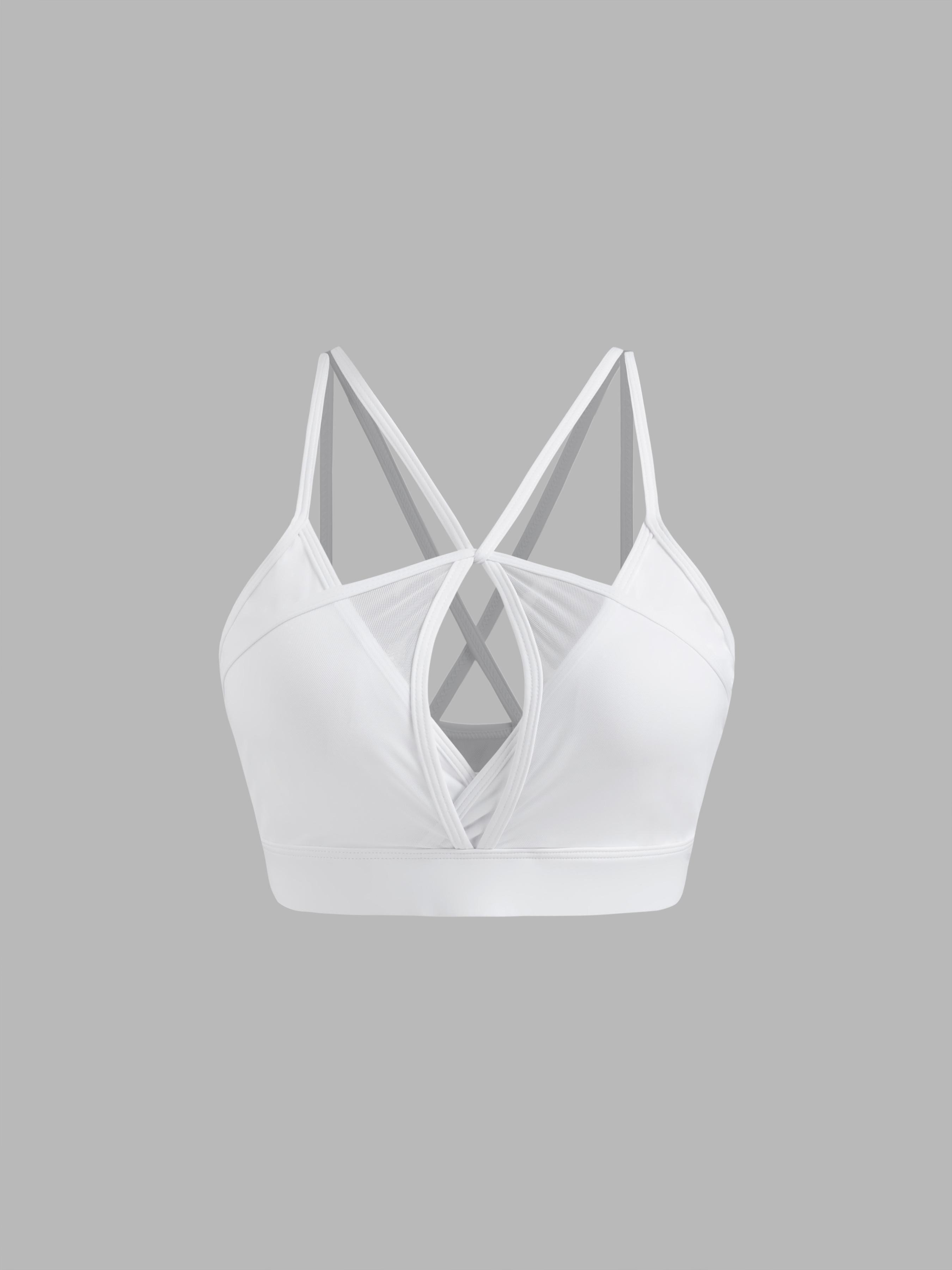 CIDERAIRY™ V-neck Solid Criss Cross Active Tank Top by CIDER
