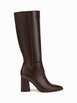 CLASSIC POINTED TOE CHUNKY HEELED KNEE HIGH BOOTS by CIDER CLASSIC POINTED TOE CHUNKY HEELED KNEE HIGH BOOTS by CIDER