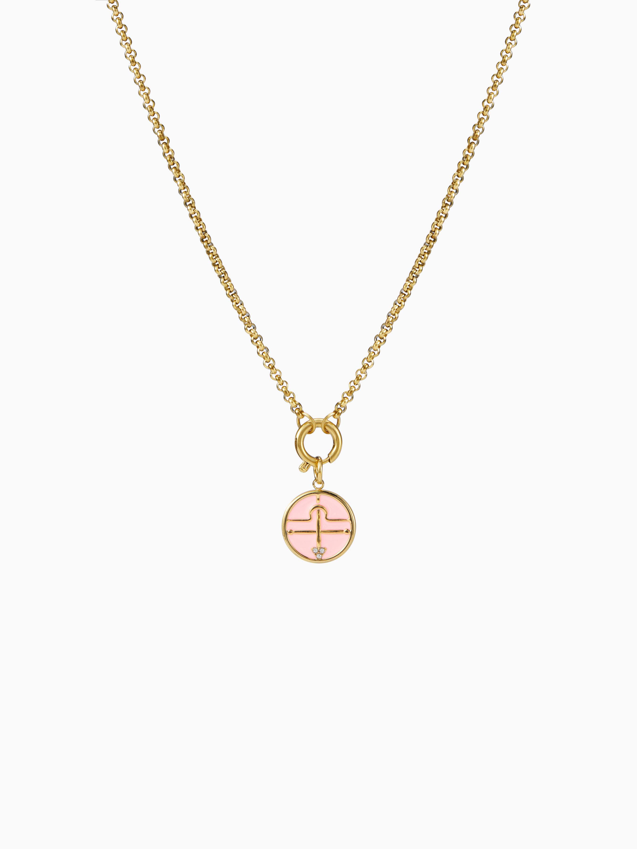 CONSTELLATION 18K GOLD PLATED STAINLESS STEEL PENDANT NECKLACE by CIDER