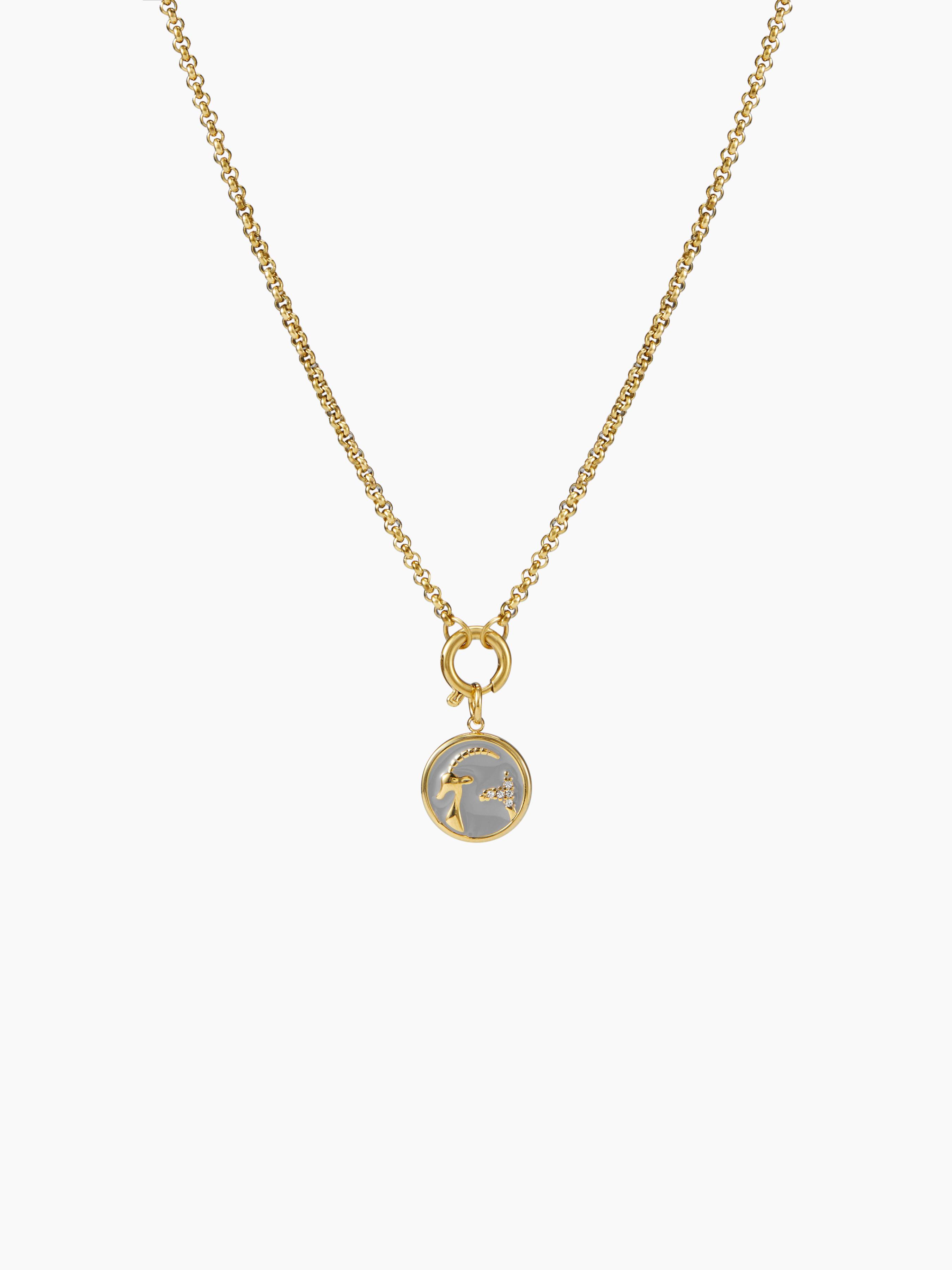 CONSTELLATION 18K GOLD PLATED STAINLESS STEEL PENDANT NECKLACE by CIDER