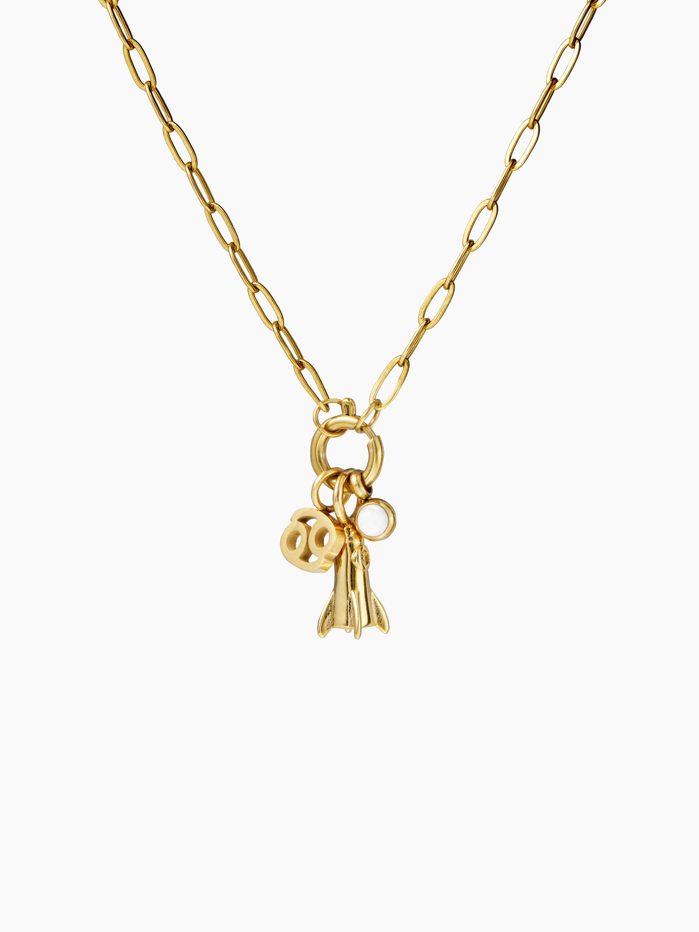 CONSTELLATION ZIRCON PEDANT NECKLACE by CIDER