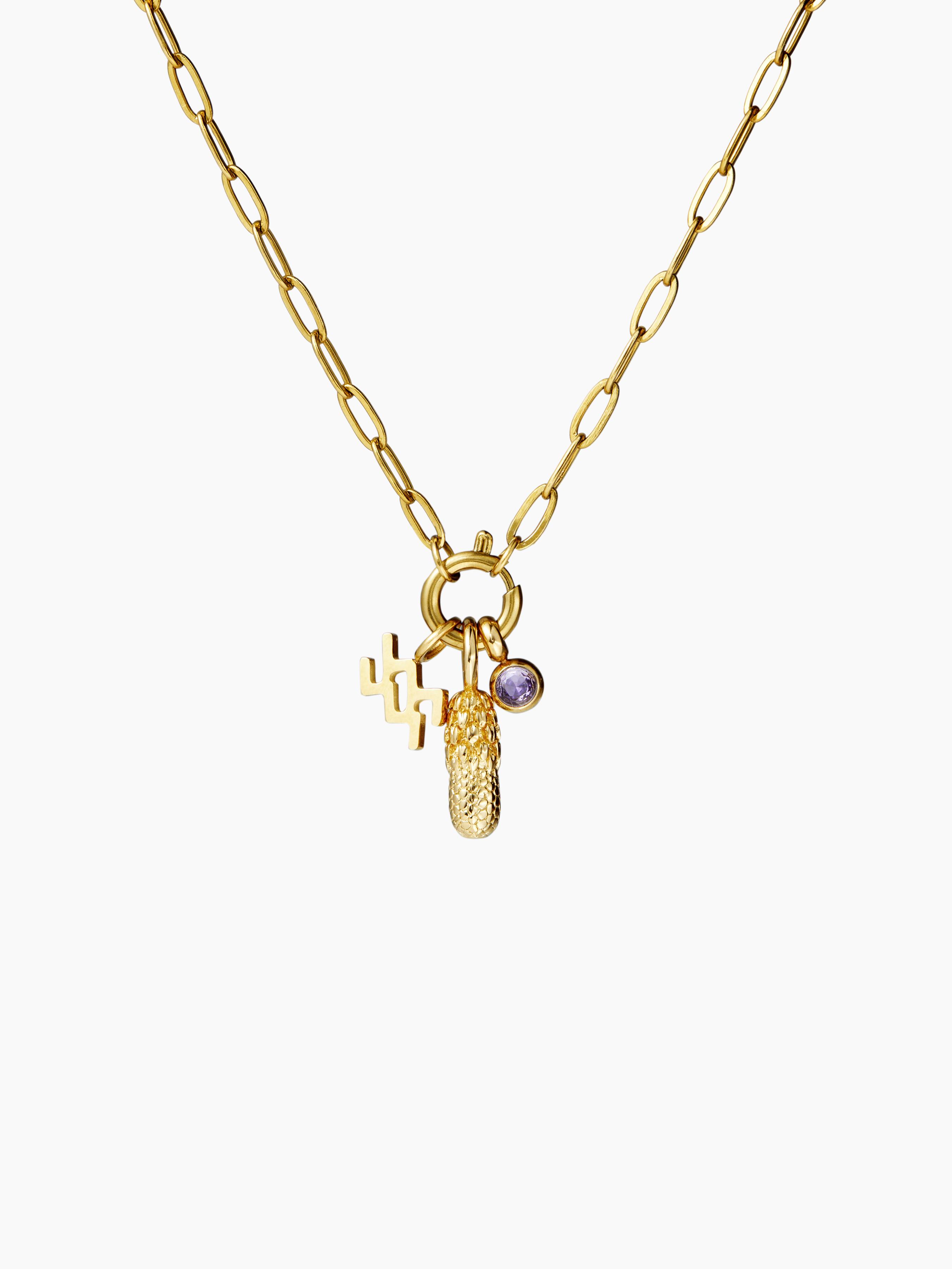 CONSTELLATION ZIRCON PEDANT NECKLACE by CIDER