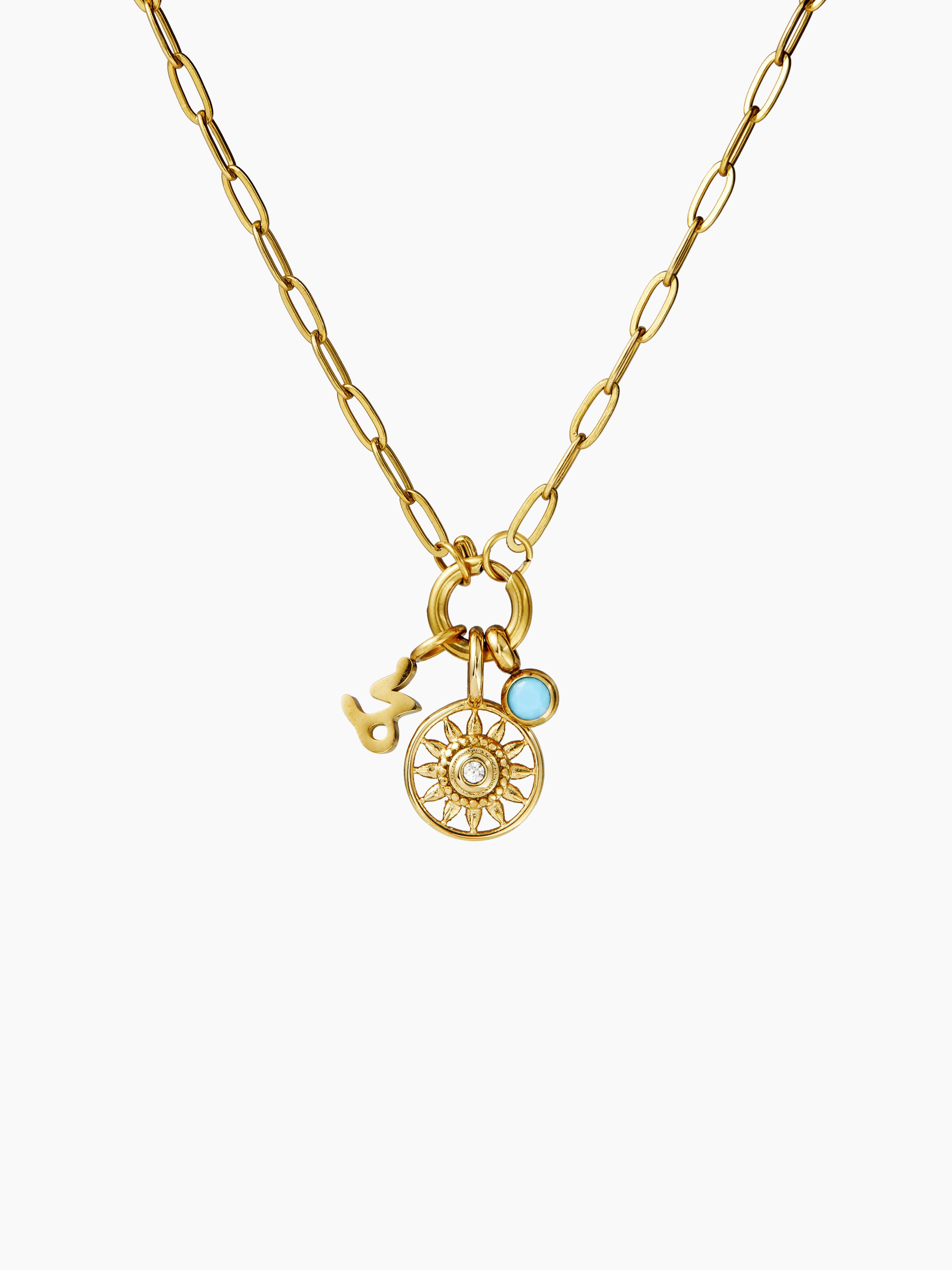 CONSTELLATION ZIRCON PEDANT NECKLACE by CIDER