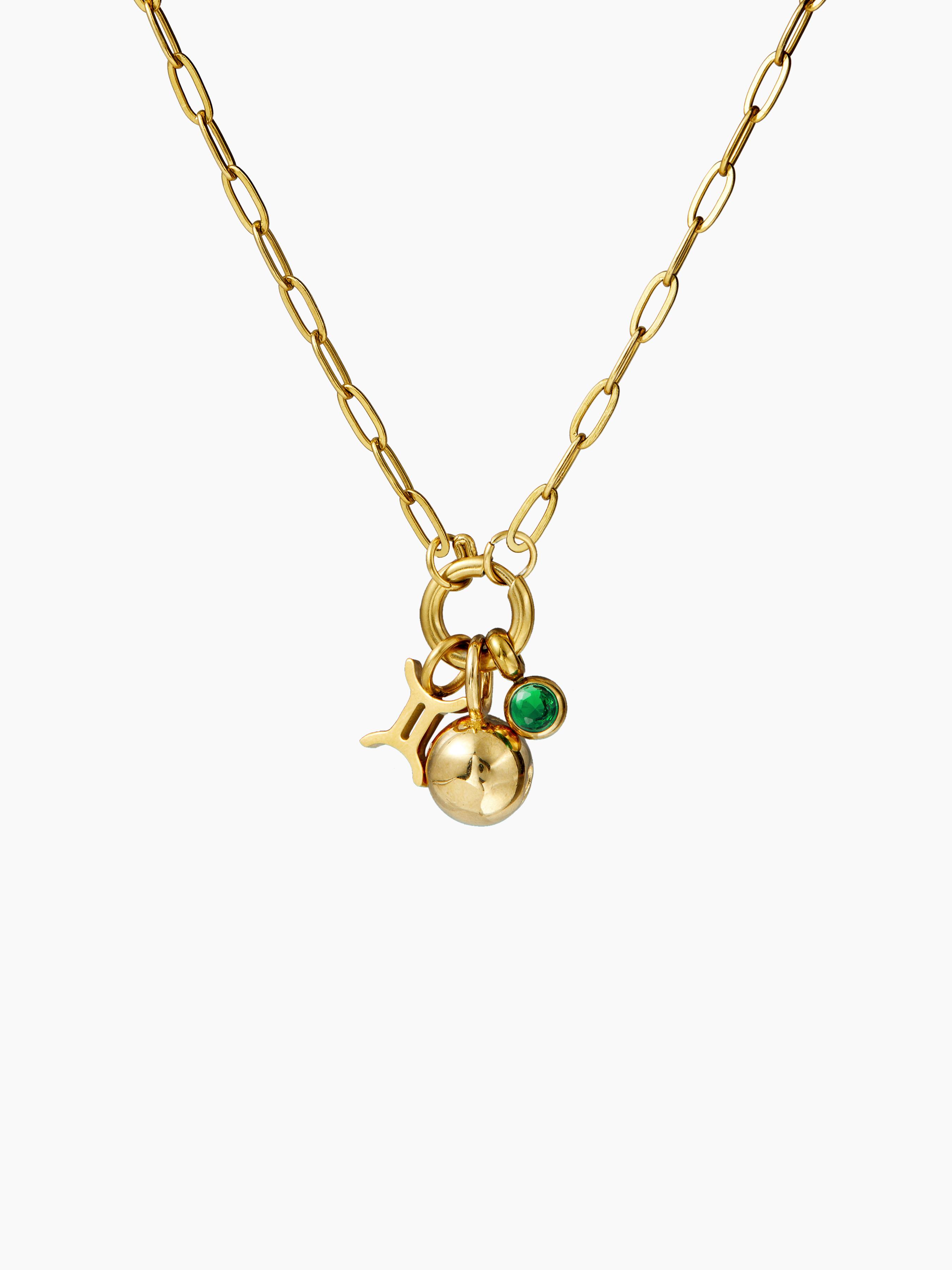 CONSTELLATION ZIRCON PEDANT NECKLACE by CIDER