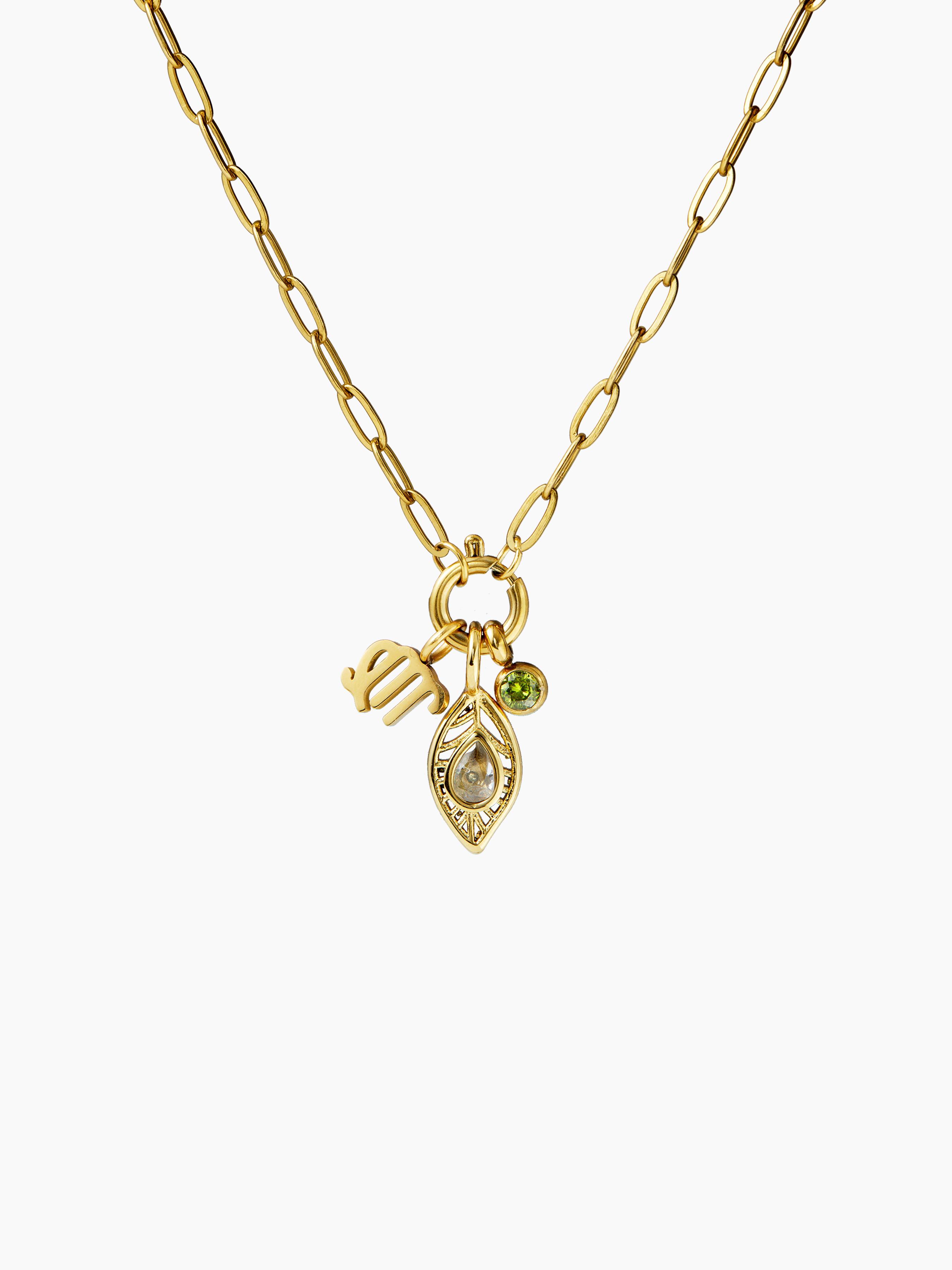 CONSTELLATION ZIRCON PEDANT NECKLACE by CIDER