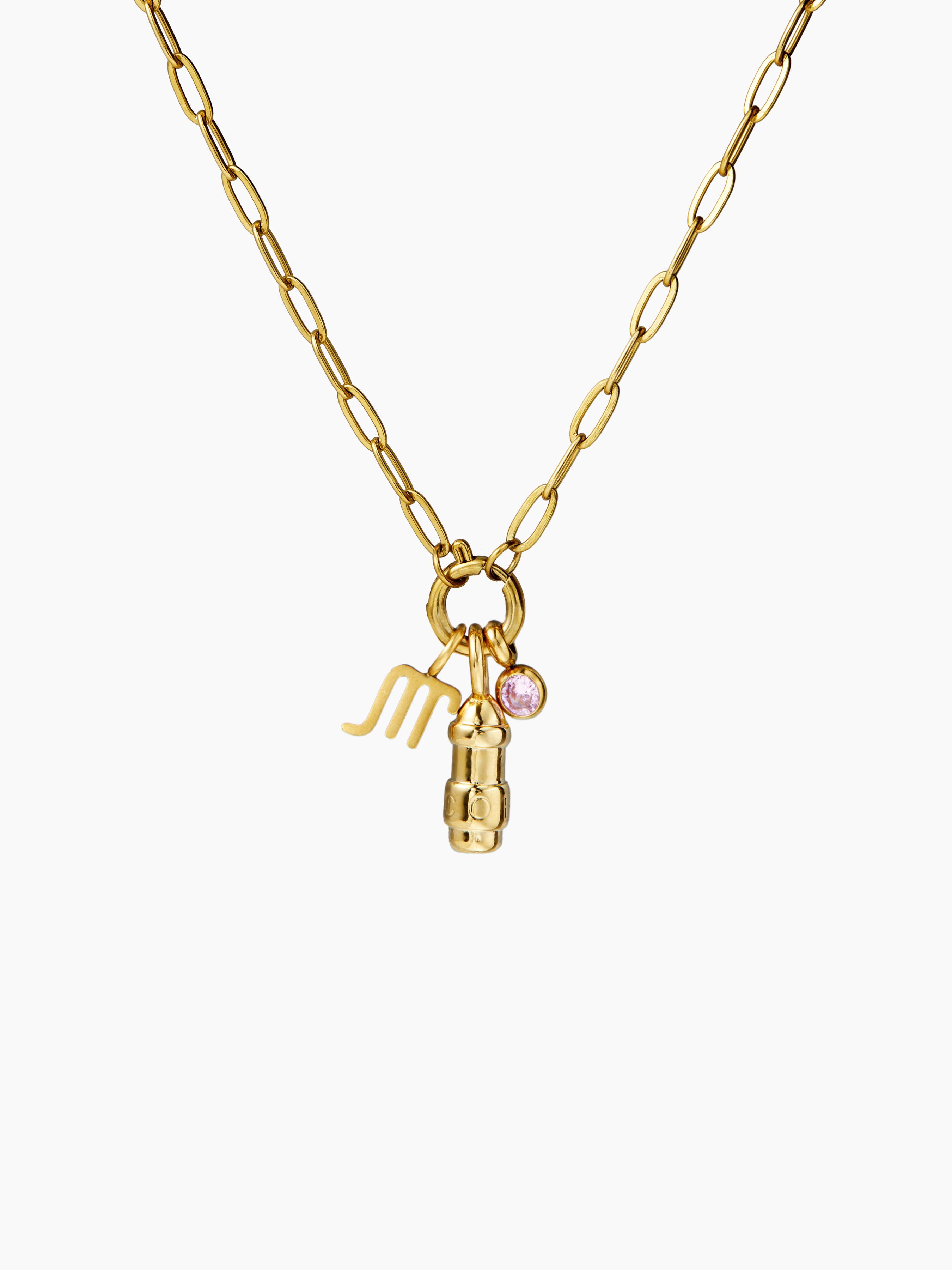 CONSTELLATION ZIRCON PEDANT NECKLACE by CIDER