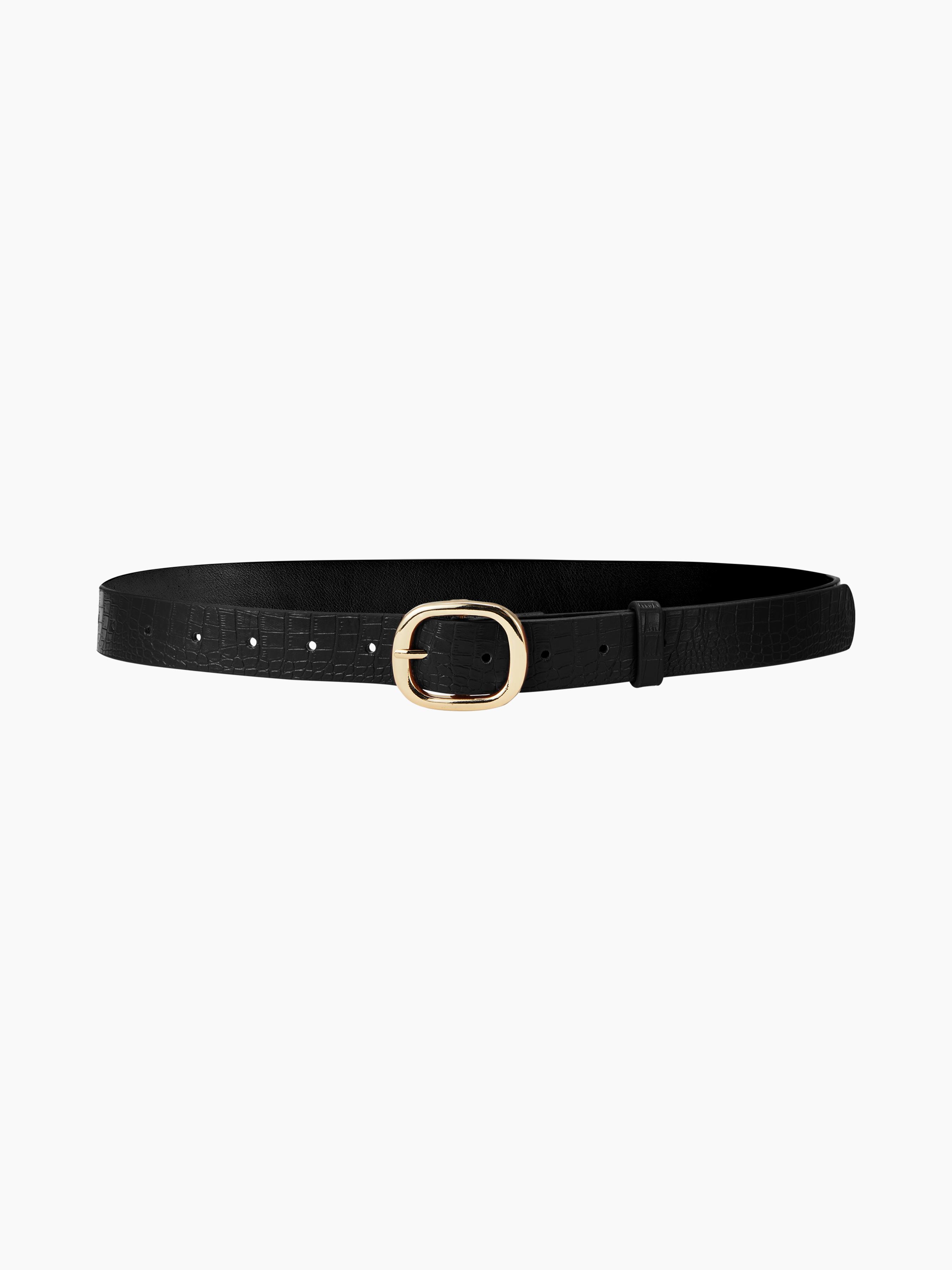 CROCODILE PRINT BUCKLE BELT by CIDER