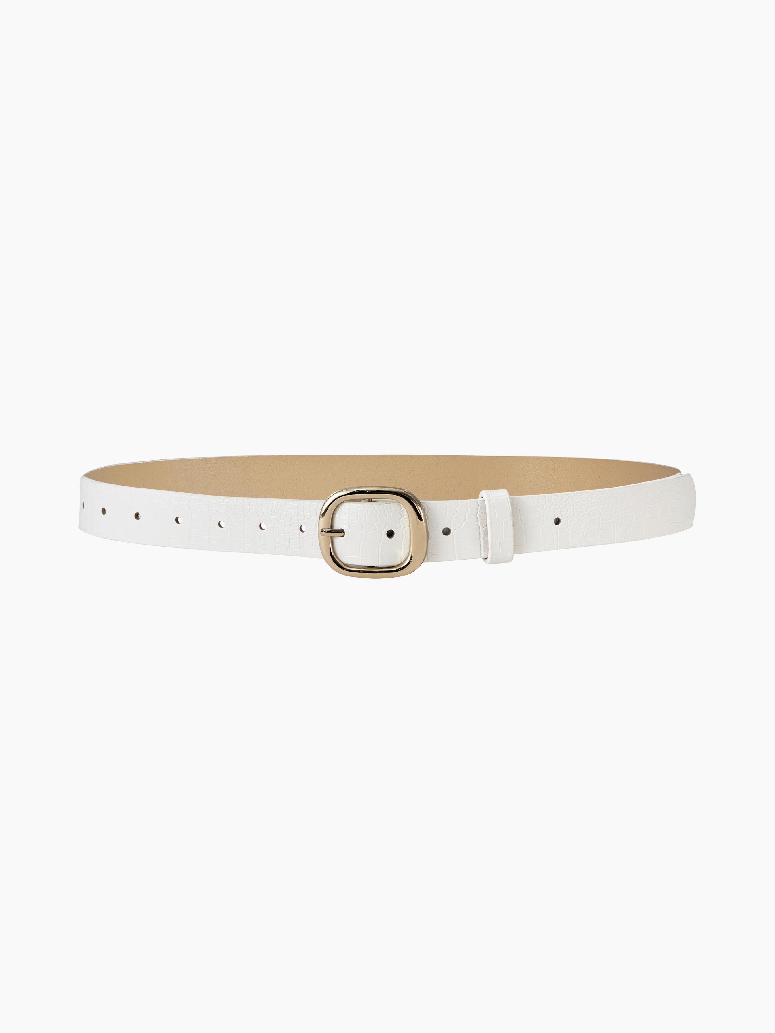 CROCODILE PRINT BUCKLE BELT by CIDER