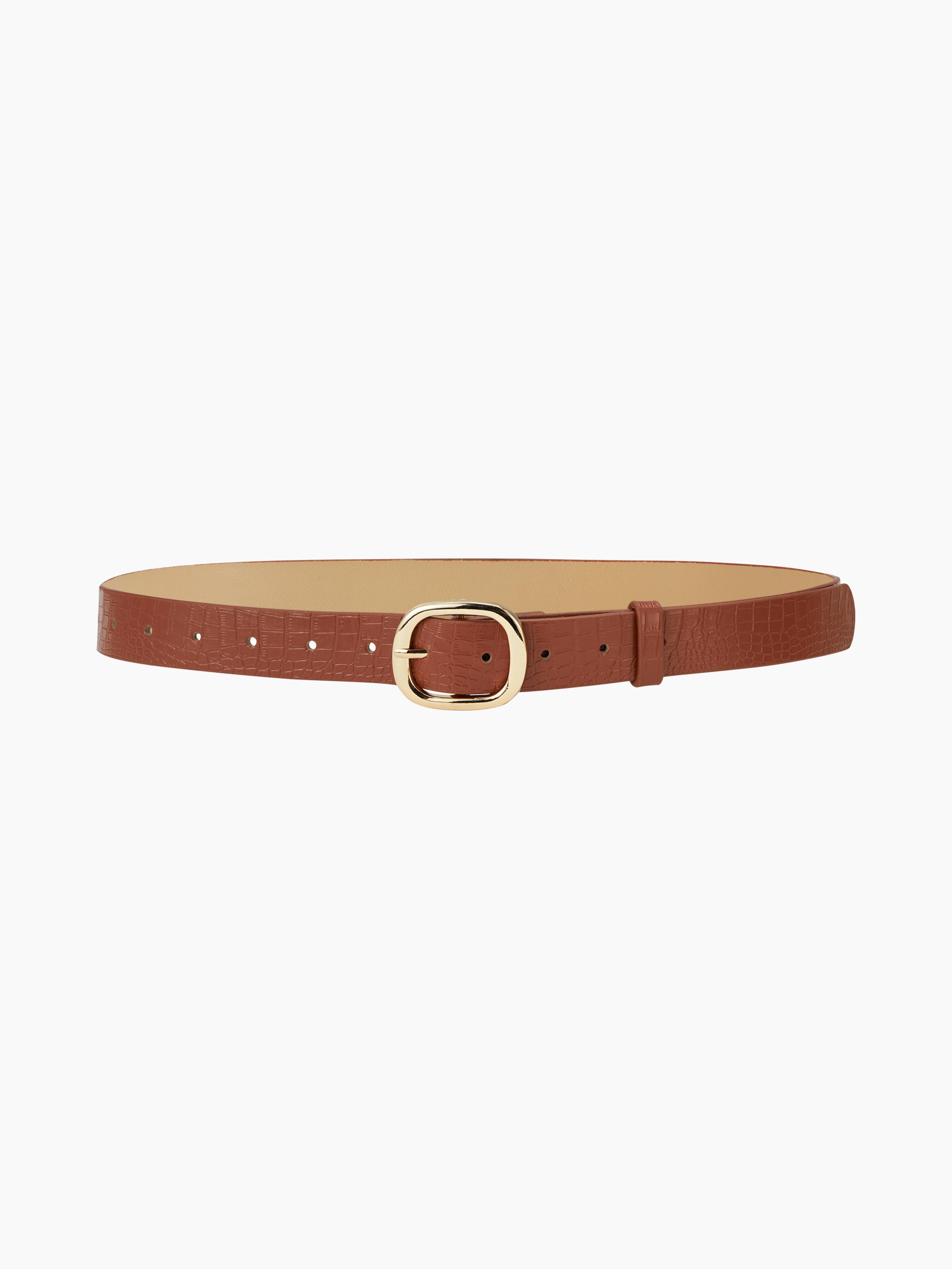 CROCODILE PRINT BUCKLE BELT by CIDER