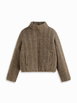 Cable Textured Zip Up Stand Collar Puffer Jacket by CIDER Cable Textured Zip Up Stand Collar Puffer Jacket by CIDER