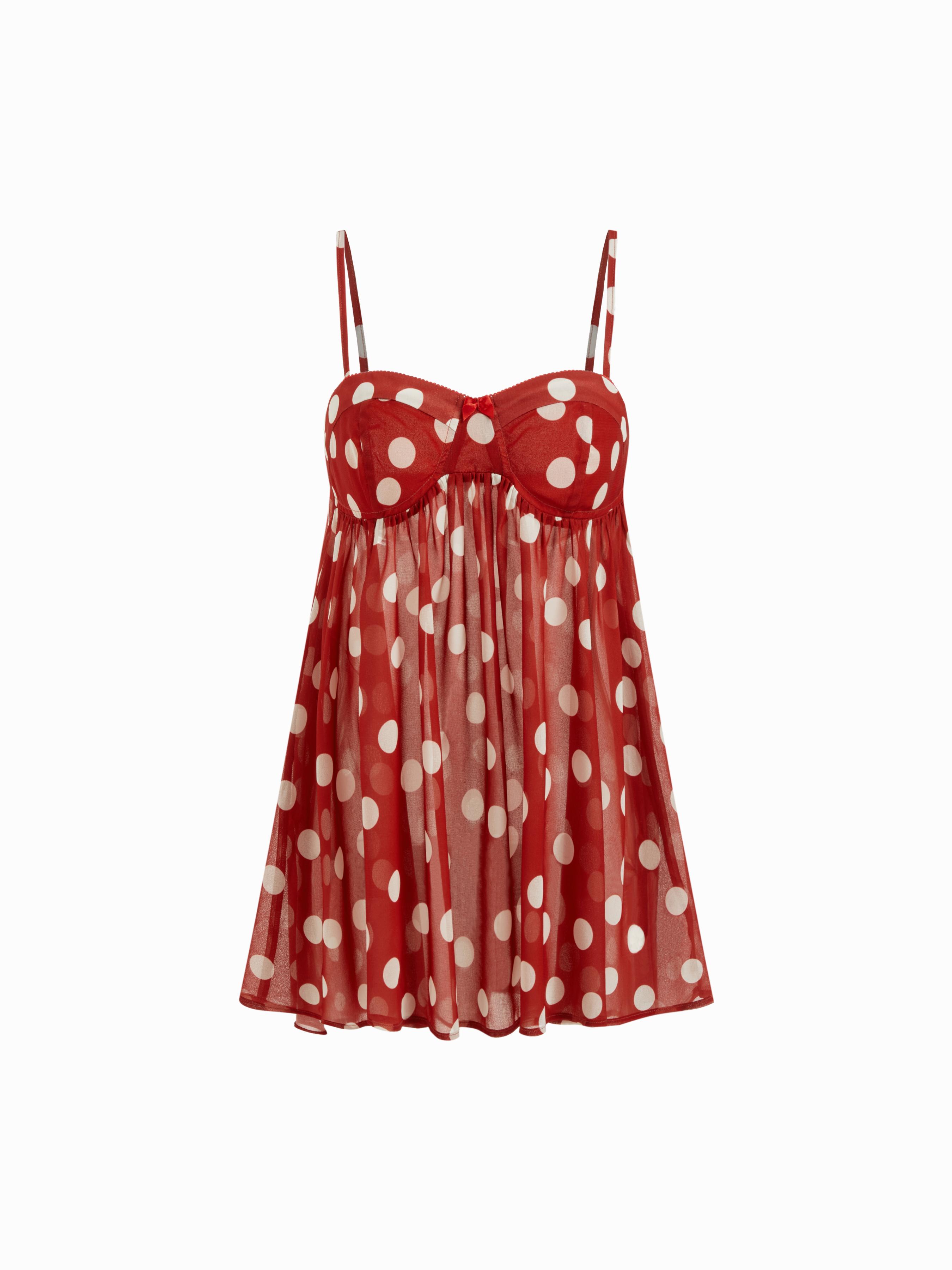 Chiffon Leopard Bowknot Oversized Mini Nightdress by CIDER