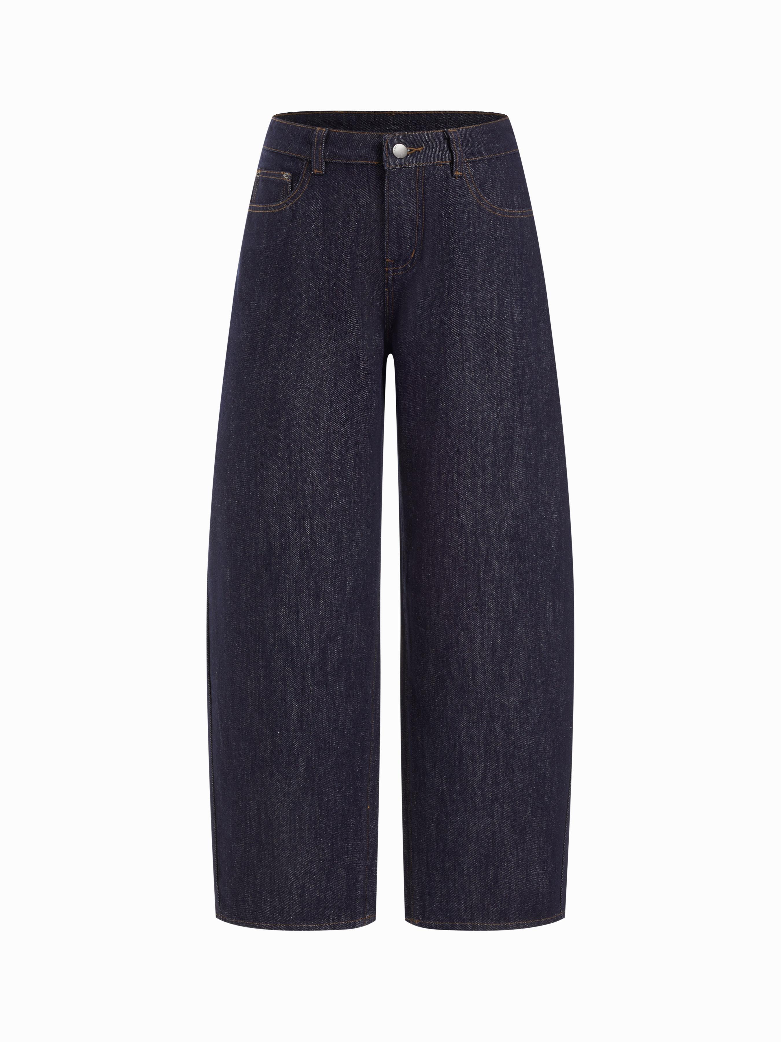 Cider Denim Cotton-Blend Barrel-leg Jeans by CIDER