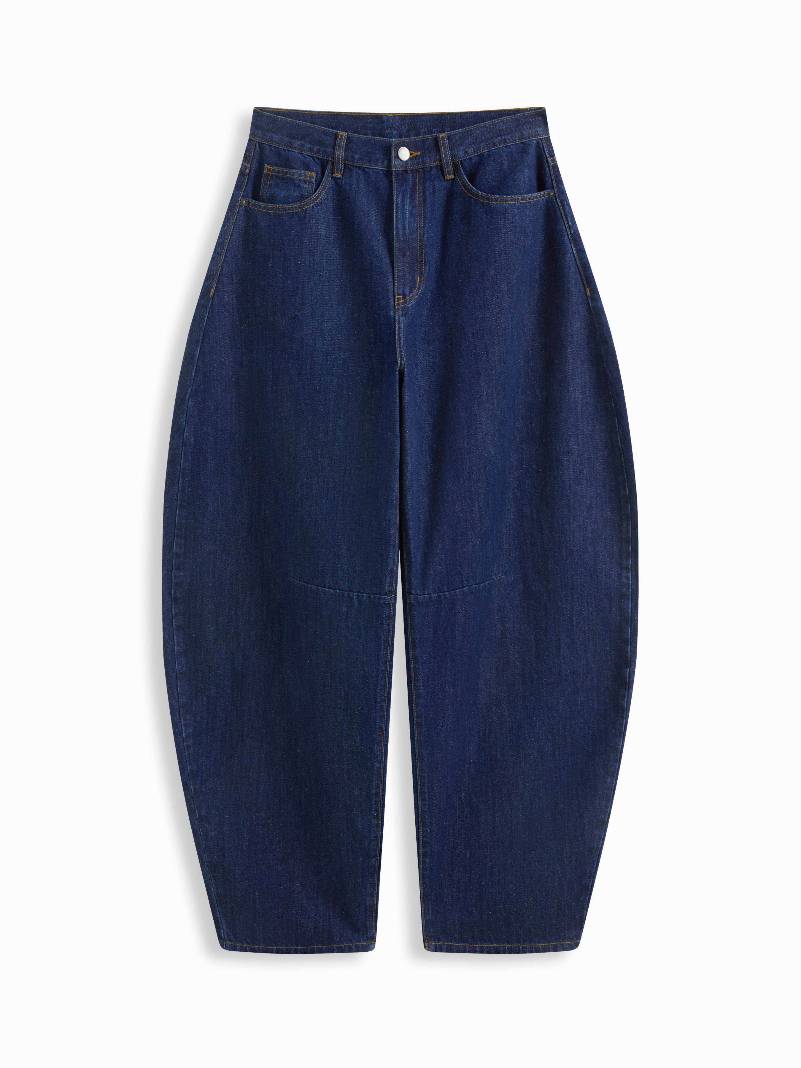 Cider Denim Low Rise Barrel-leg Jeans by CIDER