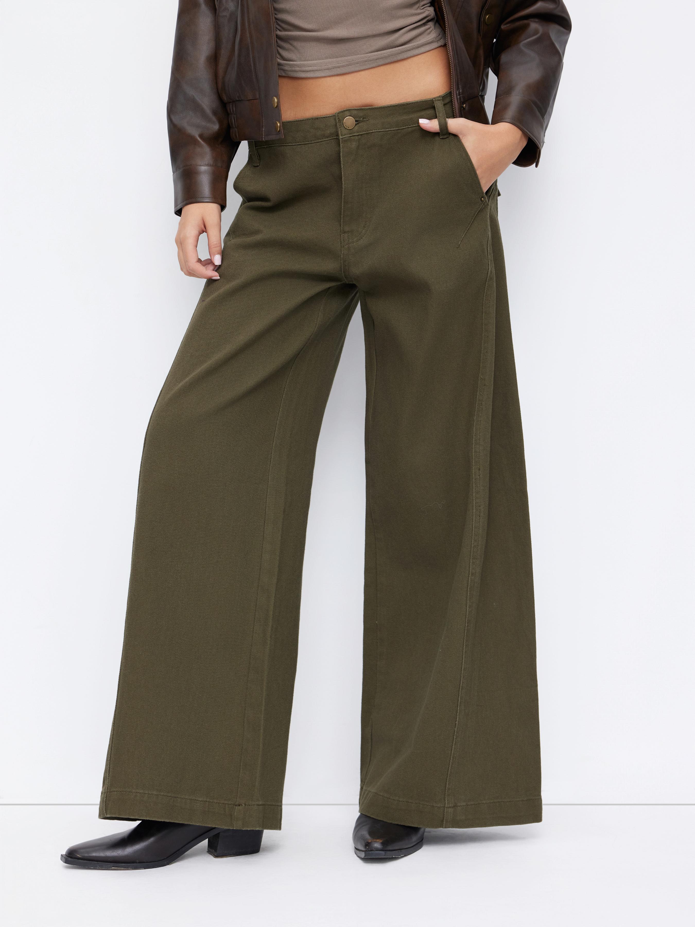 Cider Denim Low Rise Oversized Wide Leg Jeans by CIDER