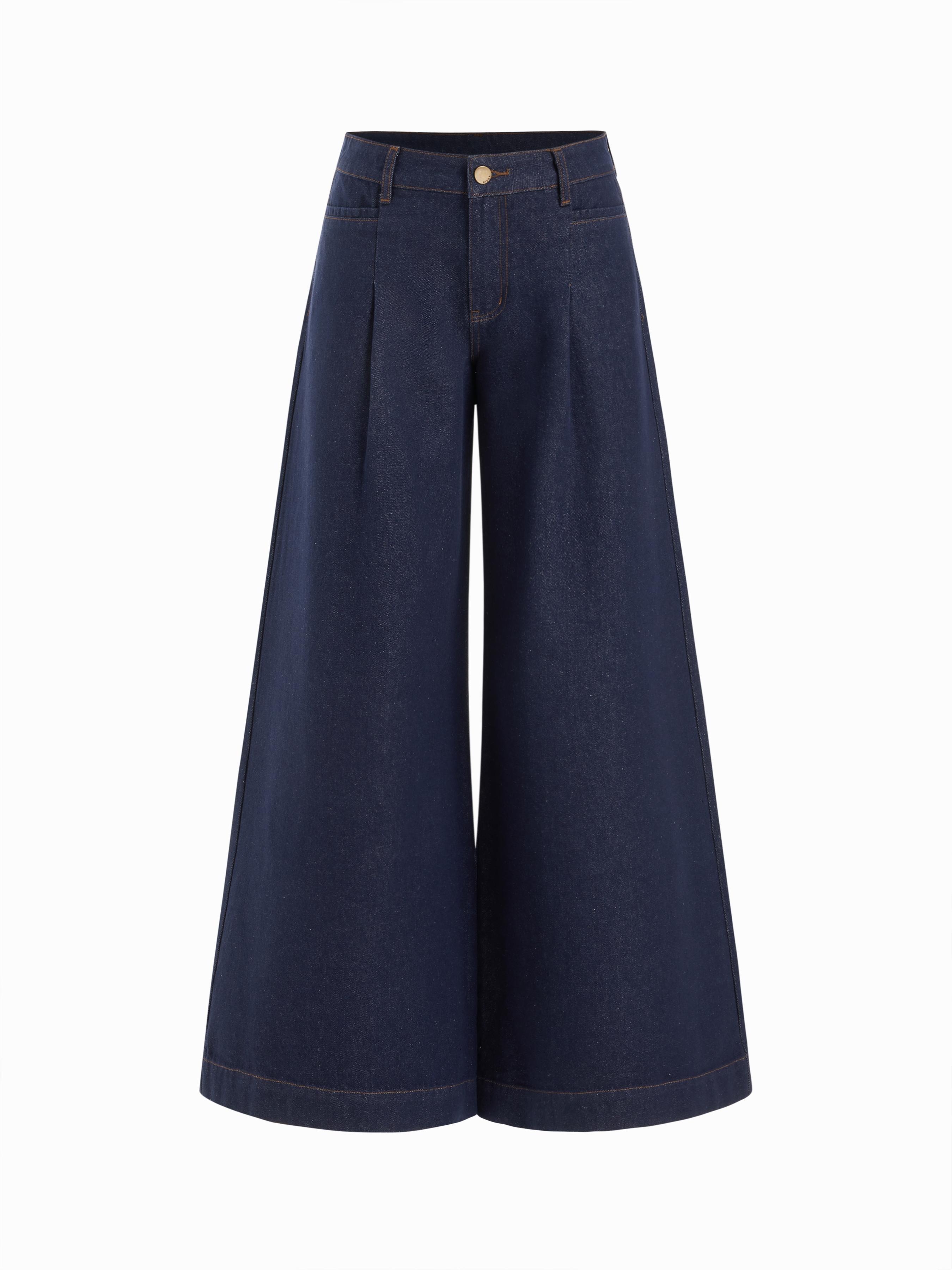 Cider Denim Low Rise Pocket Baggy Jeans by CIDER