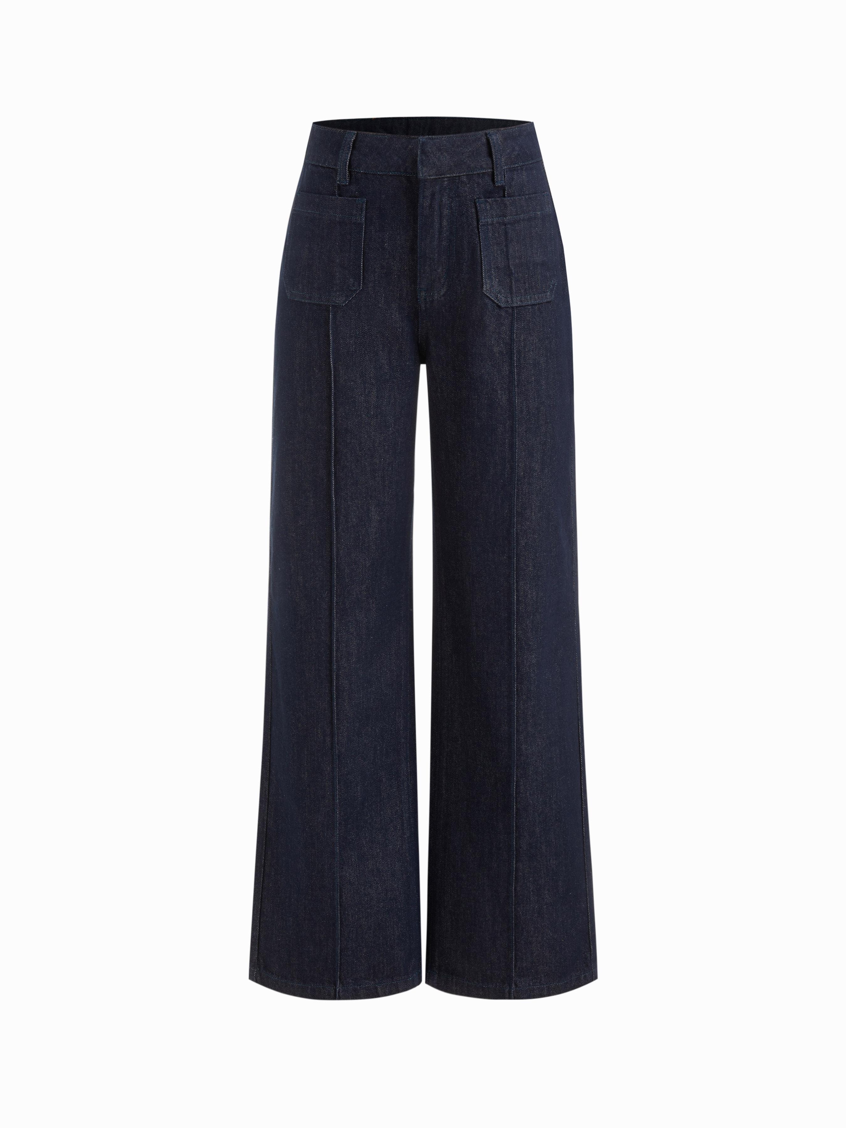 Cider Denim Low Rise Straight Leg Jeans by CIDER