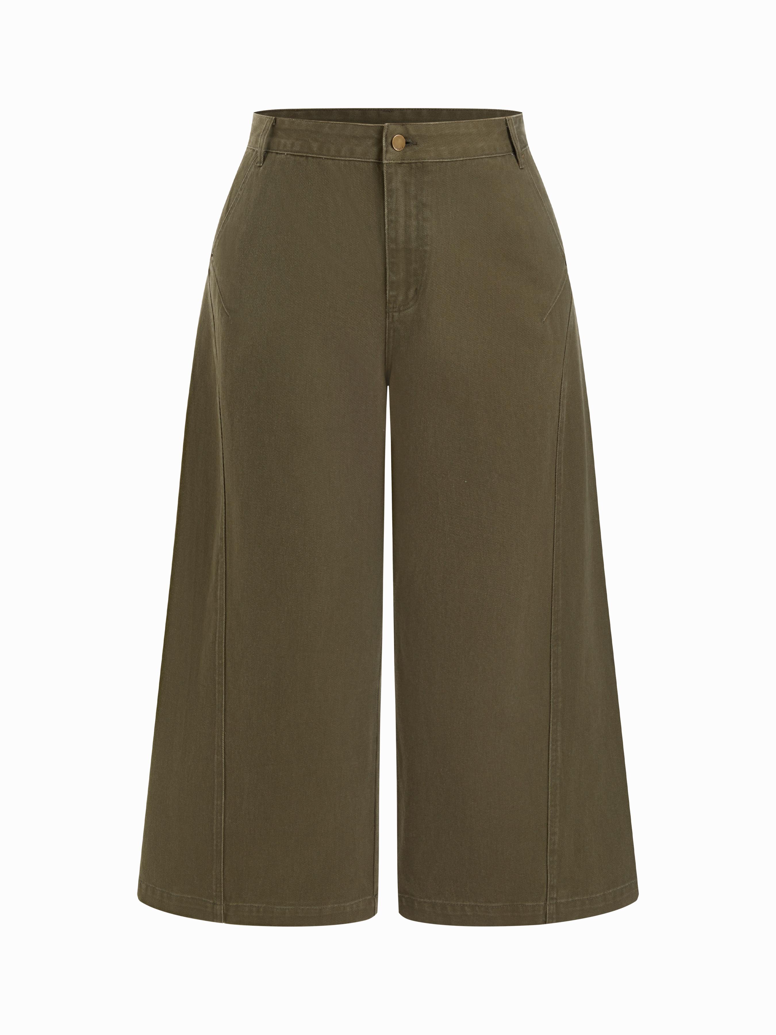 Cider Denim Low Rise Wide Leg Jeans Curve & Plus by CIDER