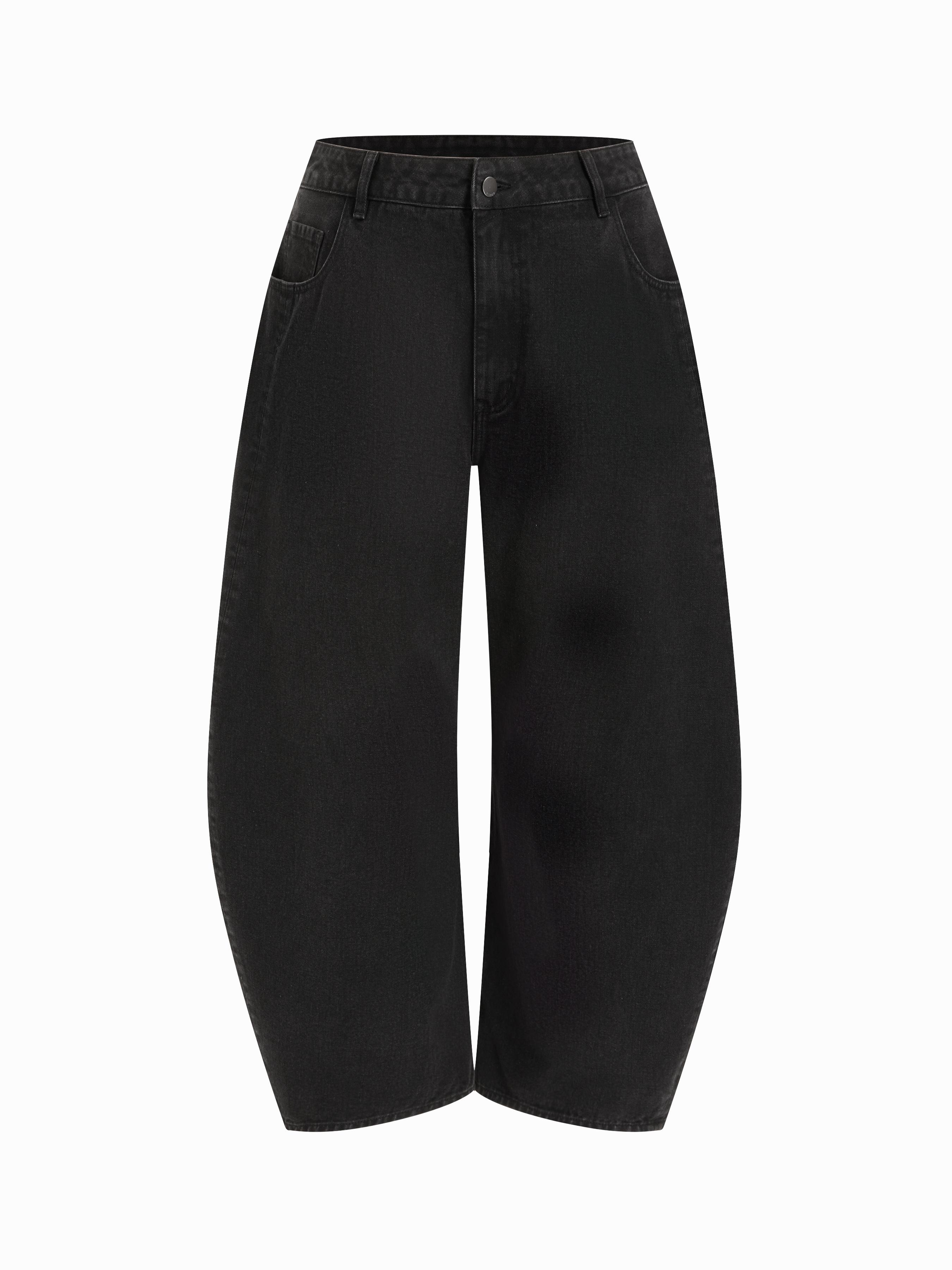 Cider Denim Mid Rise Barrel-leg Jeans Curve & Plus by CIDER