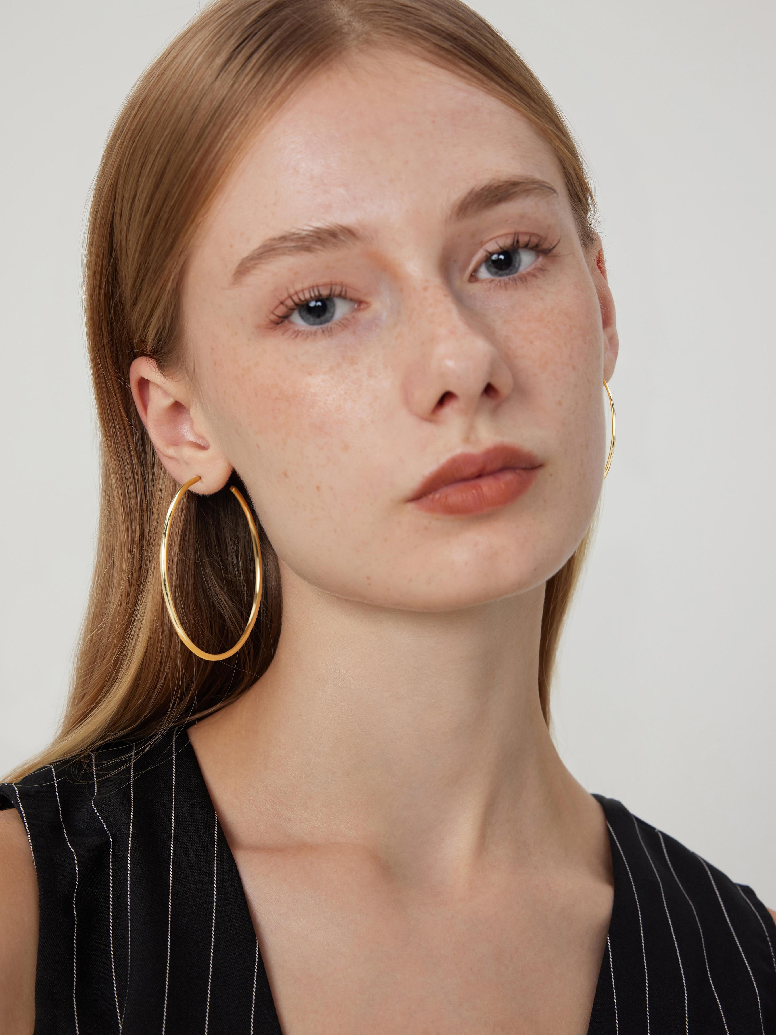 Circle Hoop Earrings by CIDER
