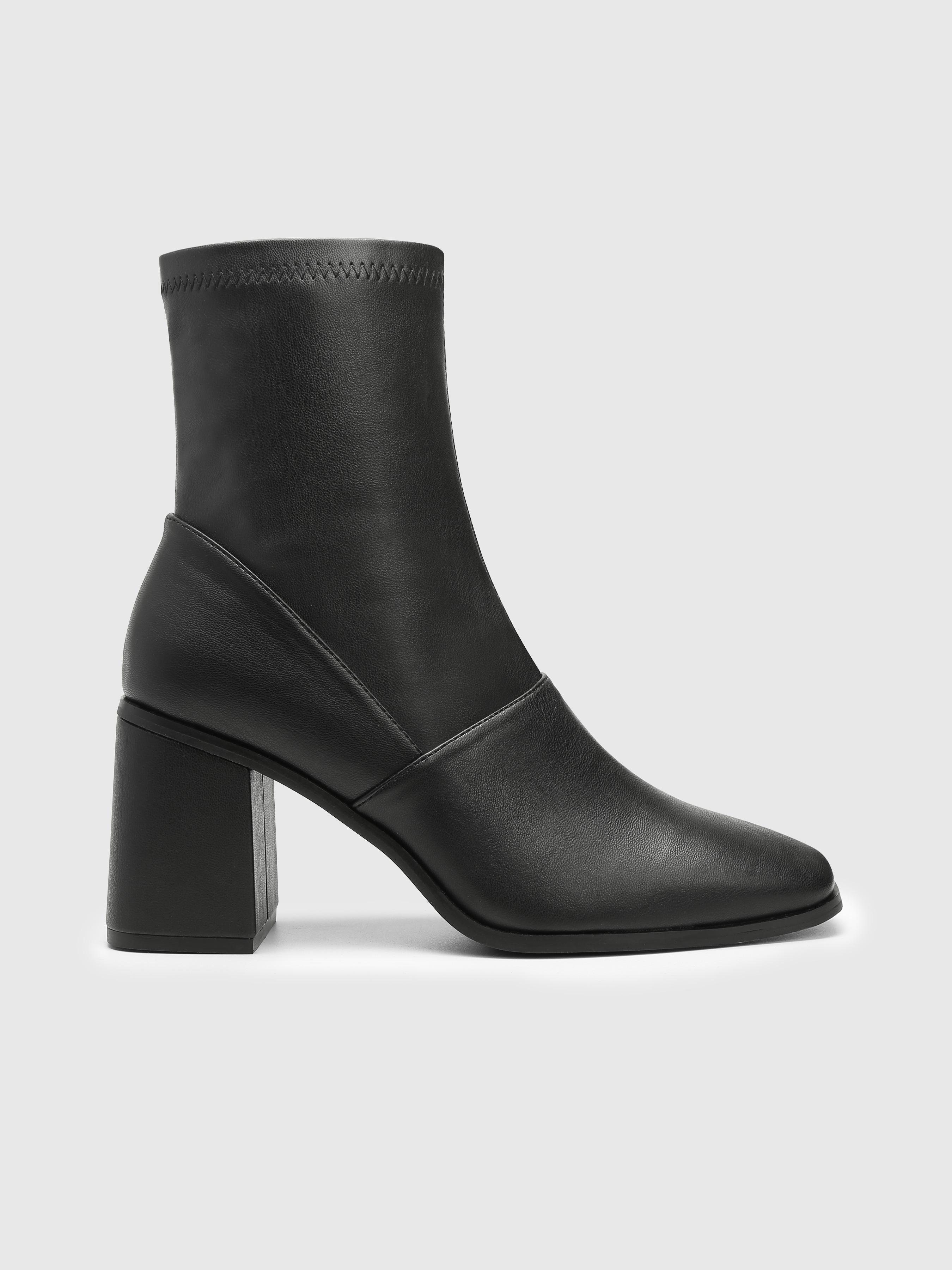 Classic Chunky Heeled Ankle Boots by CIDER