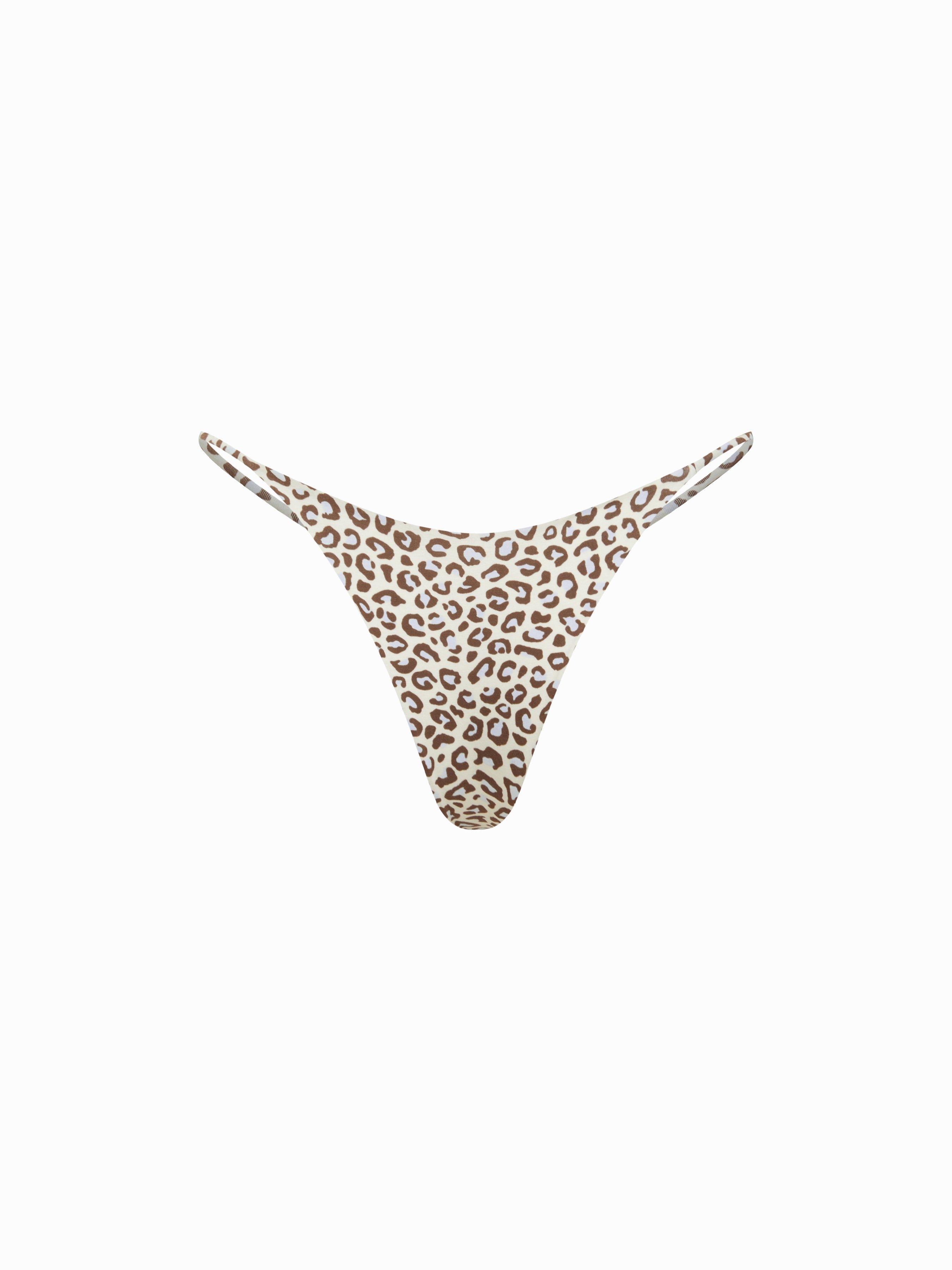 Cotton-Blend Low Rise Thong by CIDER