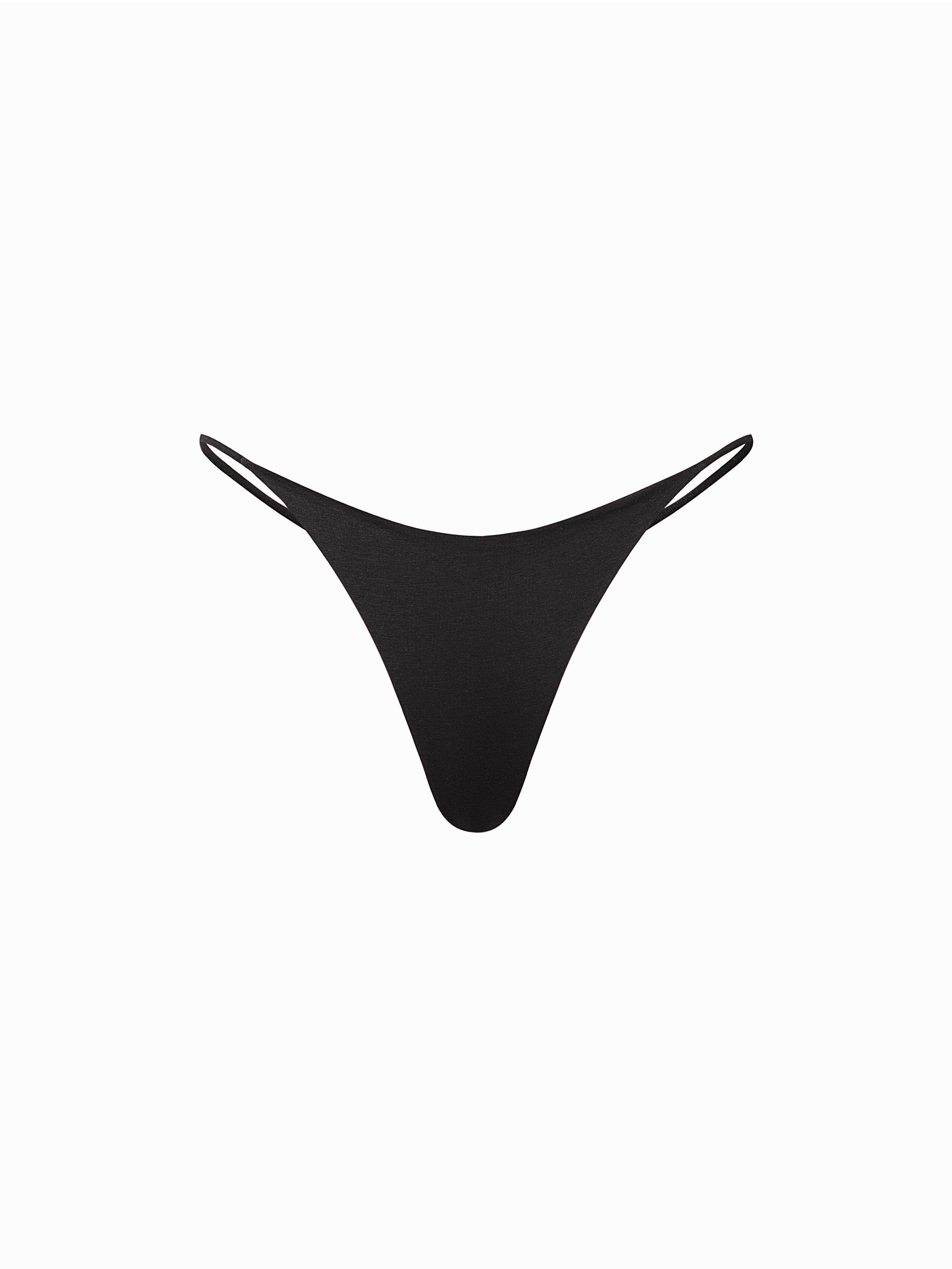 Cotton-Blend Low Rise Thong by CIDER