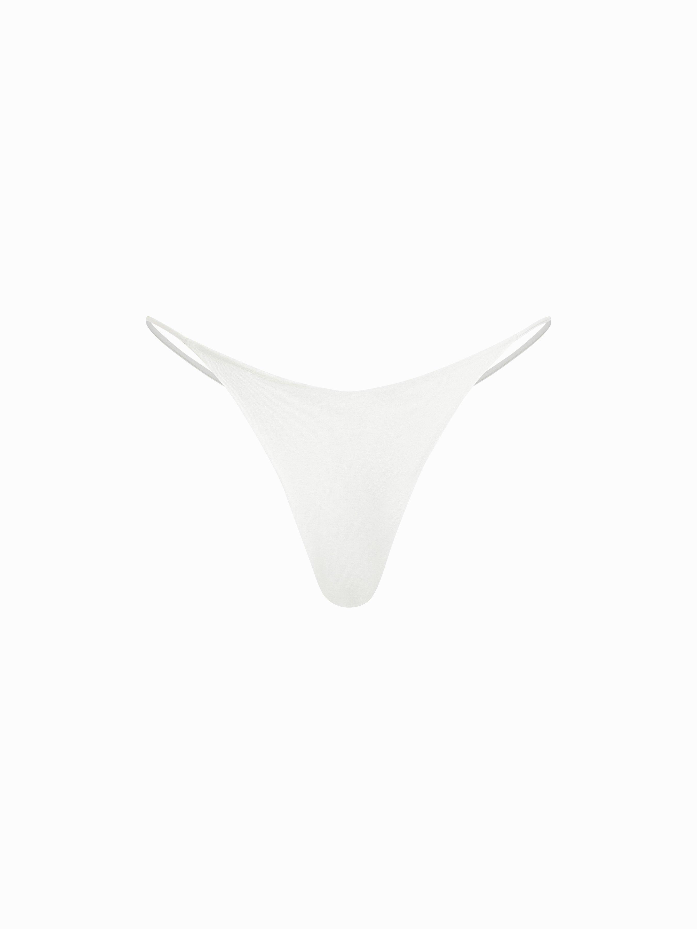 Cotton-Blend Low Rise Thong by CIDER