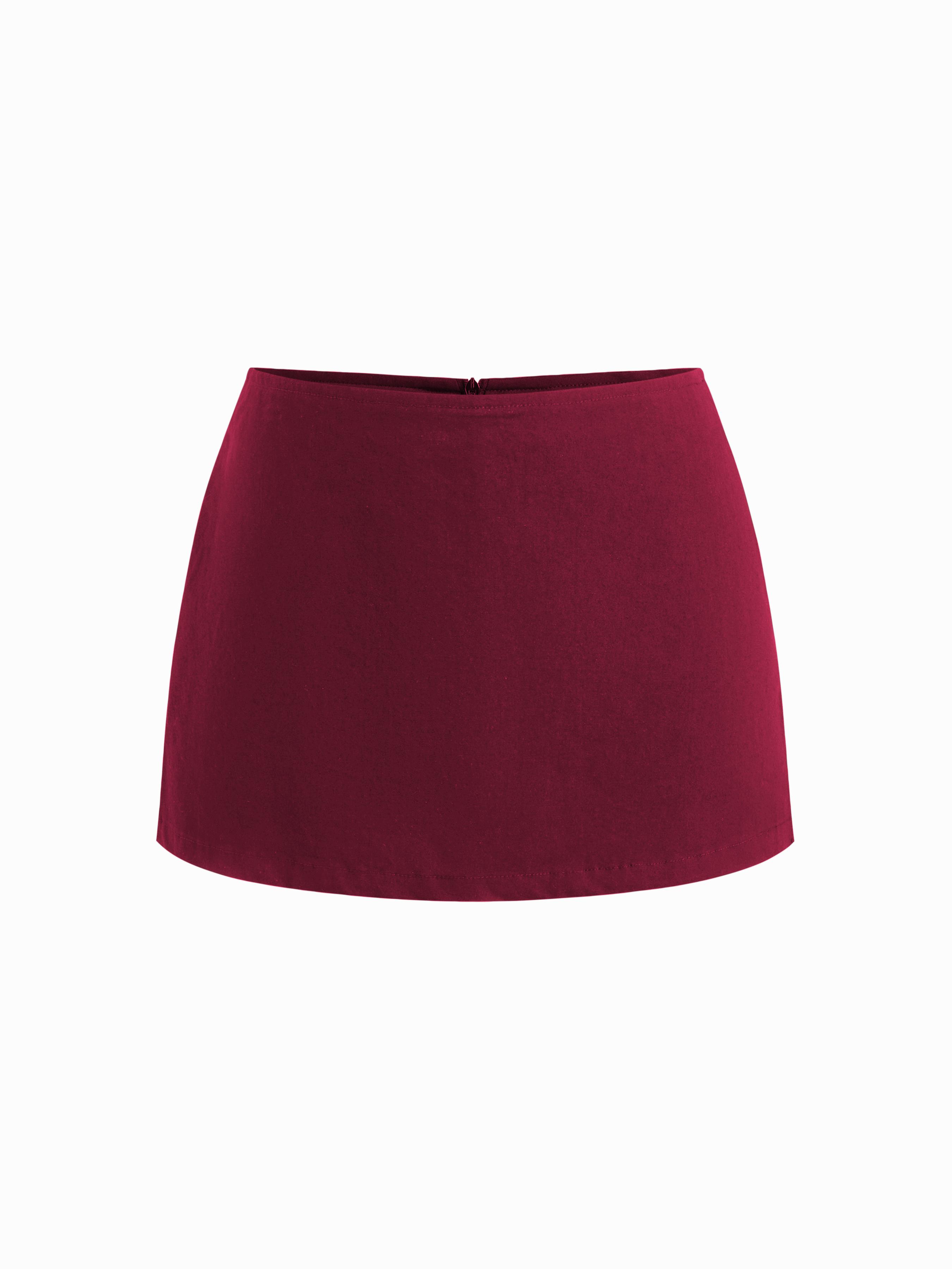 Cotton Low Rise Split Skort by CIDER