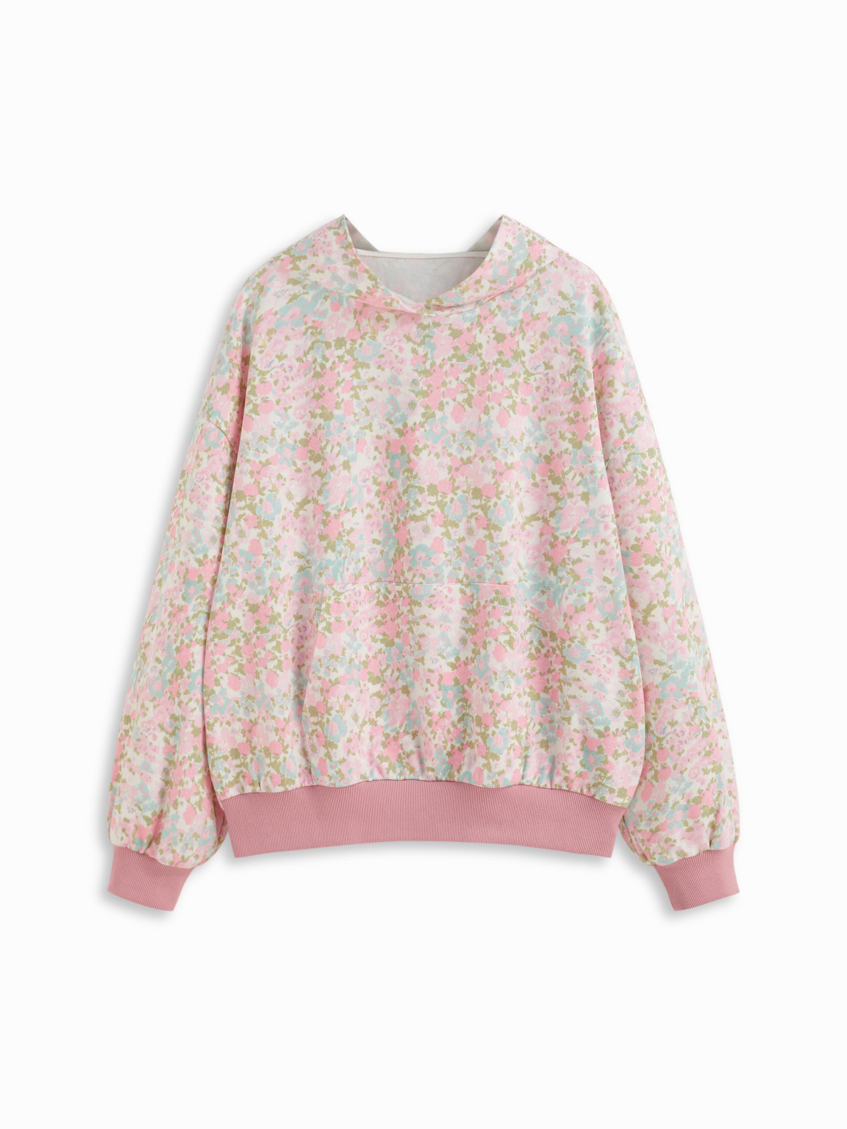 Cotton-blend Camo Hooded Pocket Oversized Hoodie by CIDER