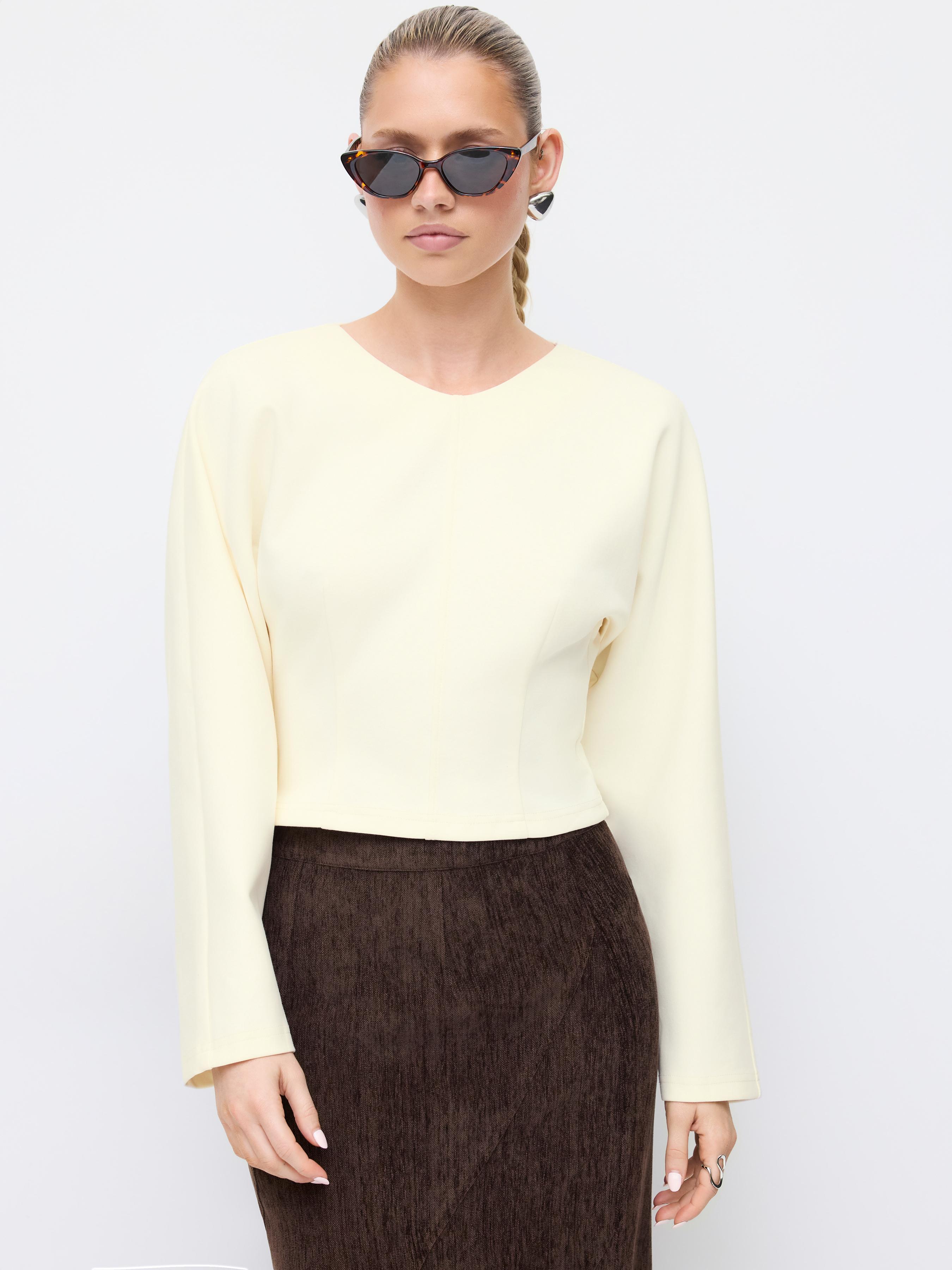 Cotton-blend V-neck Sweatshirt by CIDER